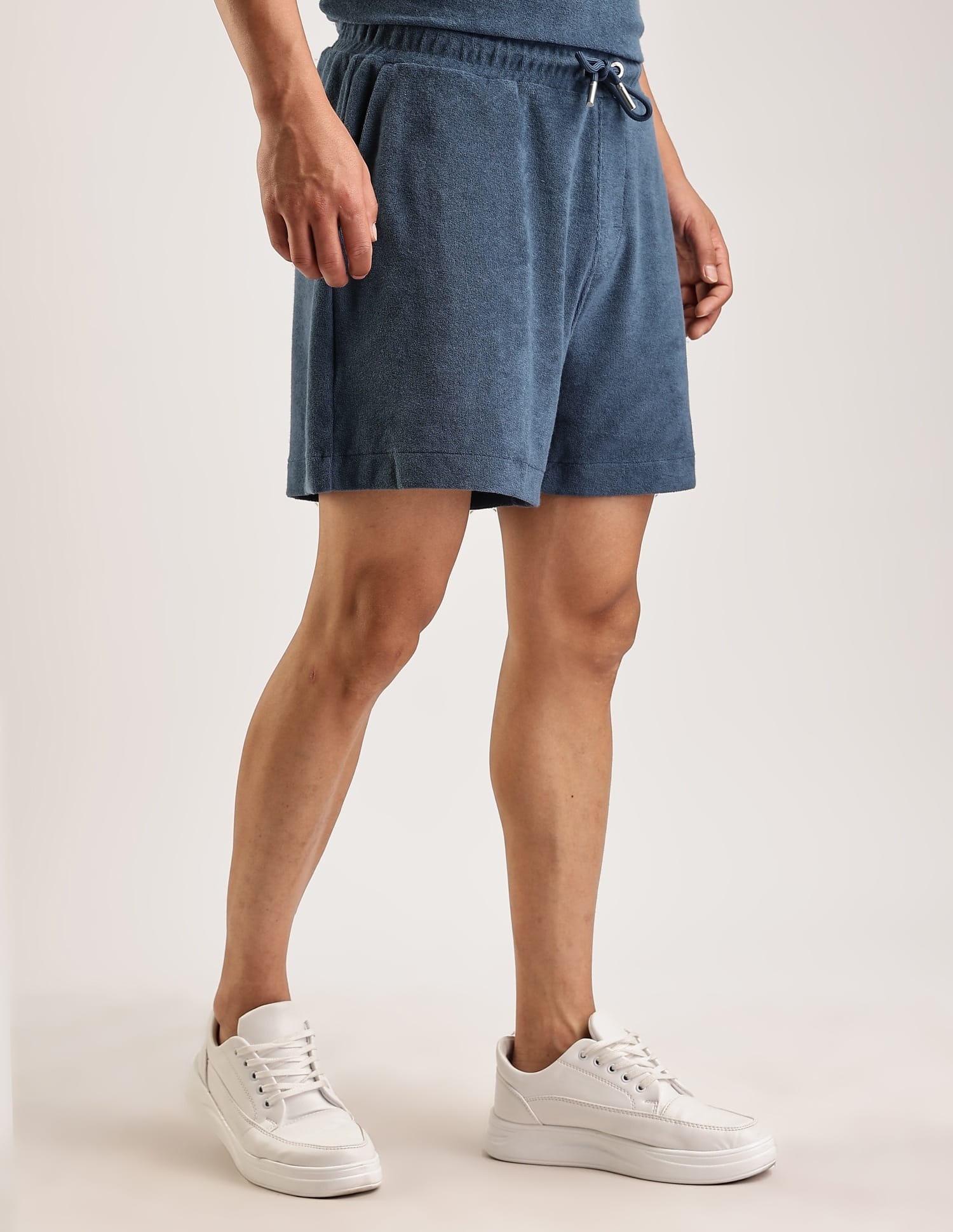Buy Calvin Klein Jeans Relaxed-Fit Textured Mid Rise Shorts