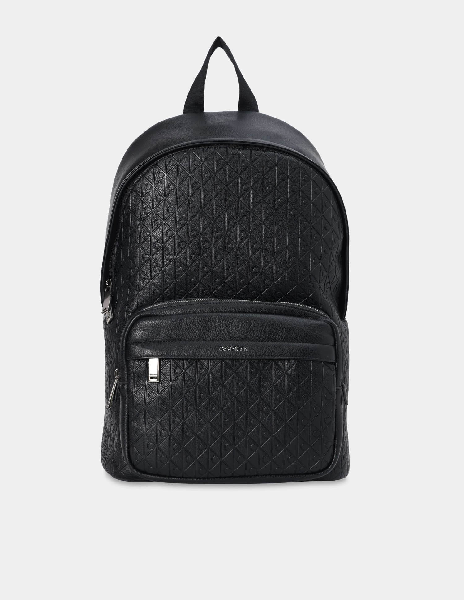 Buy Calvin Klein Small Logo Black Pu Backpack