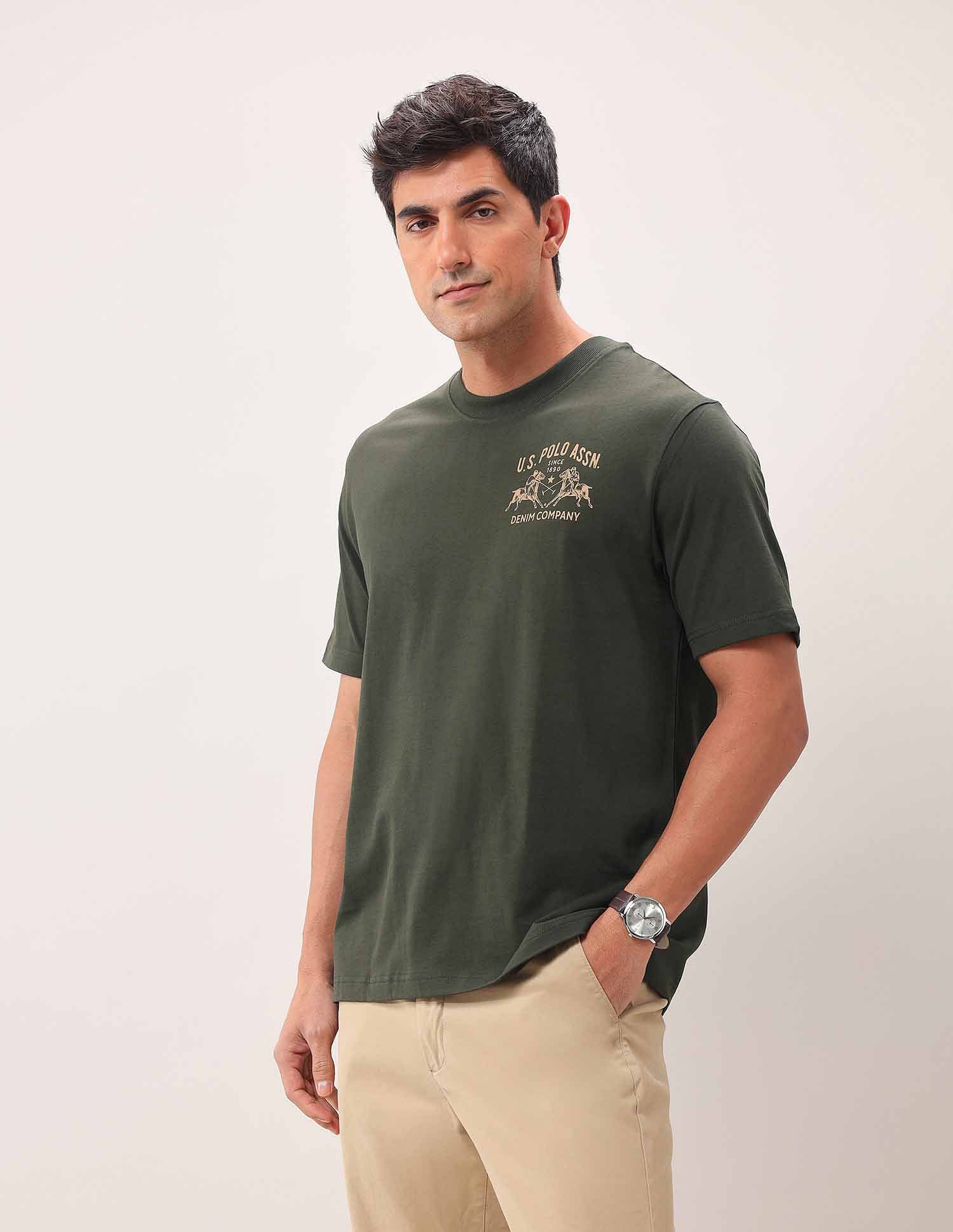 U.S. Polo Assn. Denim Co. Brand Printed Oversized Fit T-Shirt