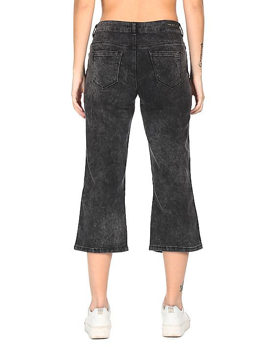 Flying Machine Women Flared Fit Acid Wash Jeans