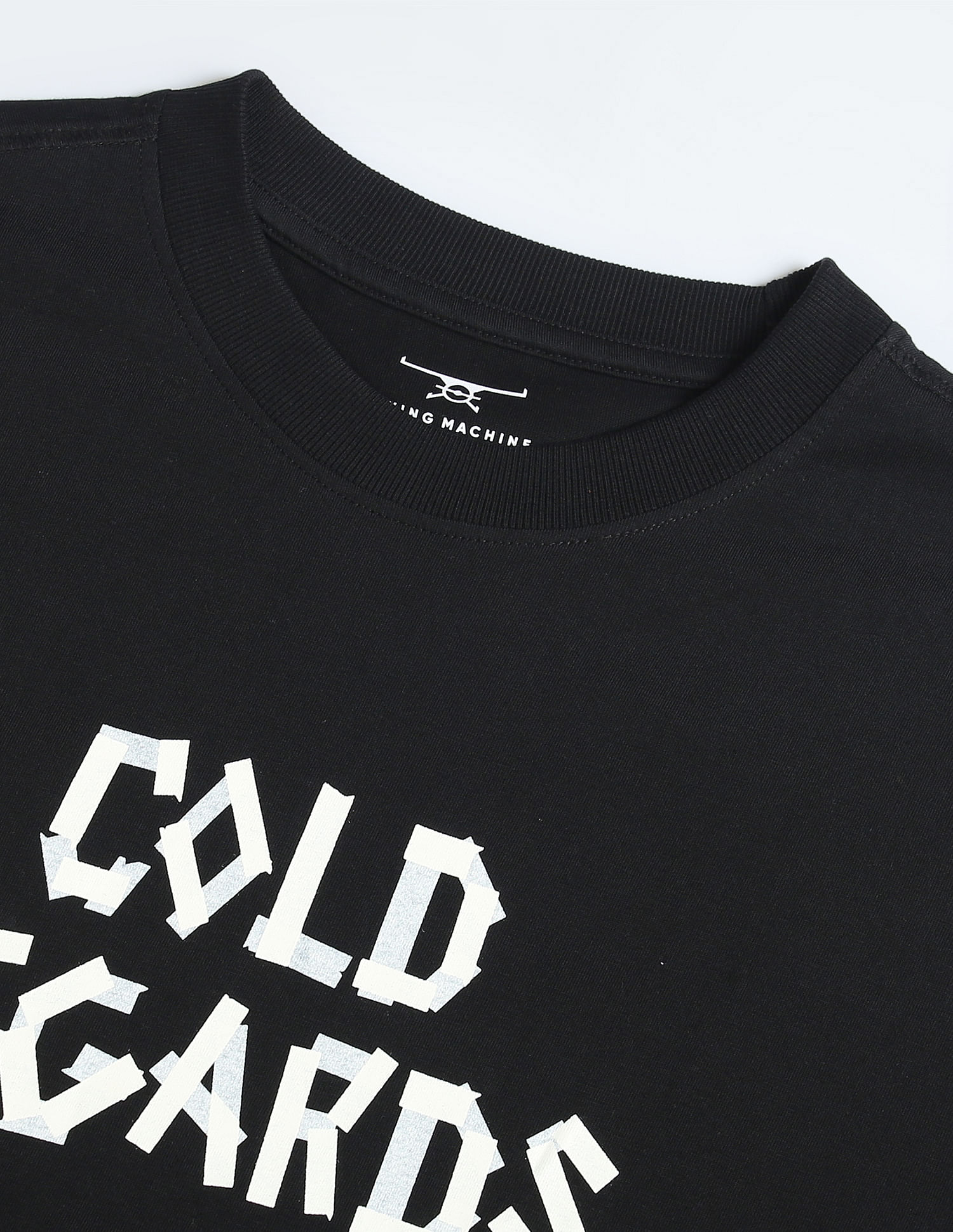 Flying Machine Oversized Typographic Print T-Shirt