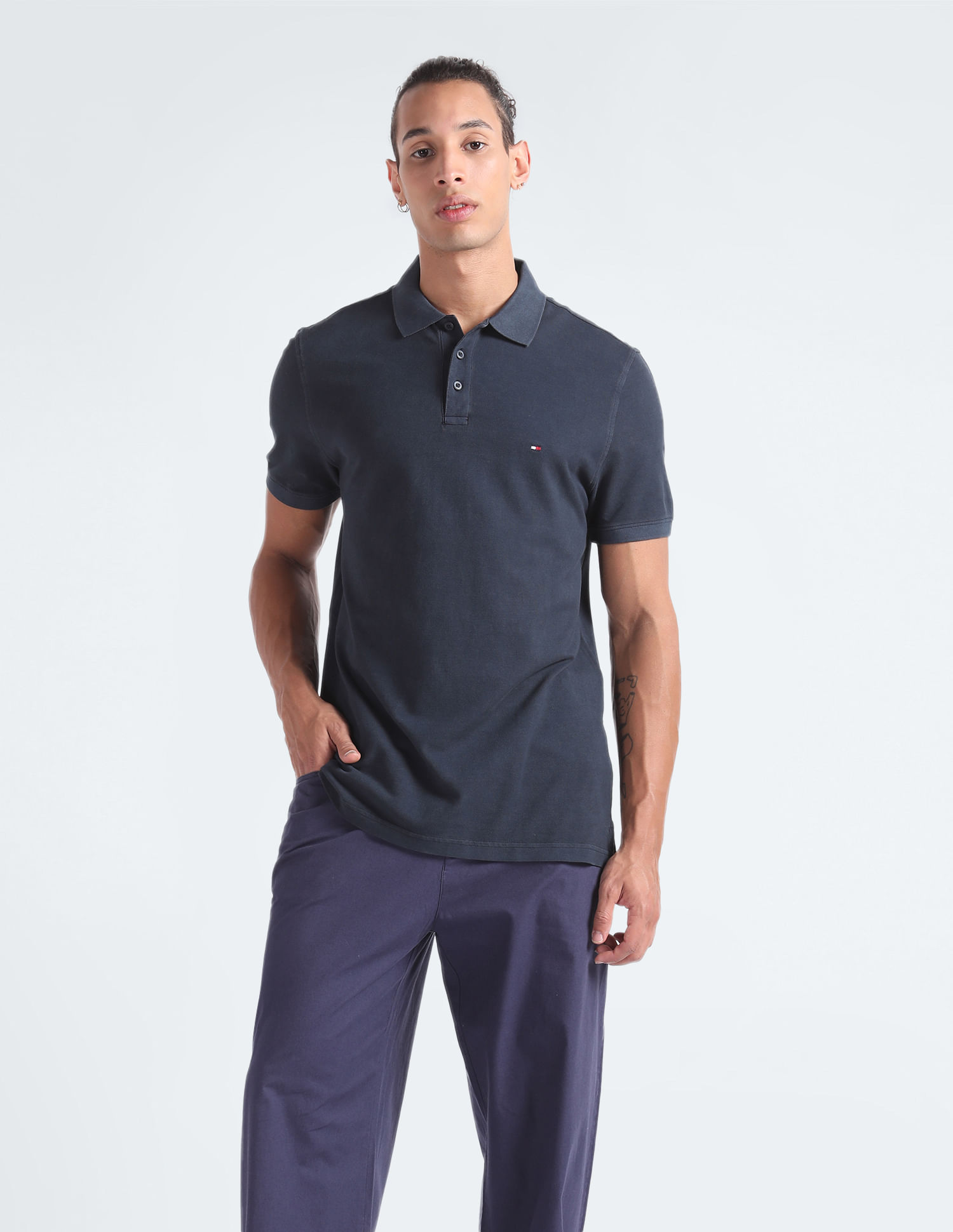 Tommy Hilfiger Garment Dye Sustainable Polo Shirt