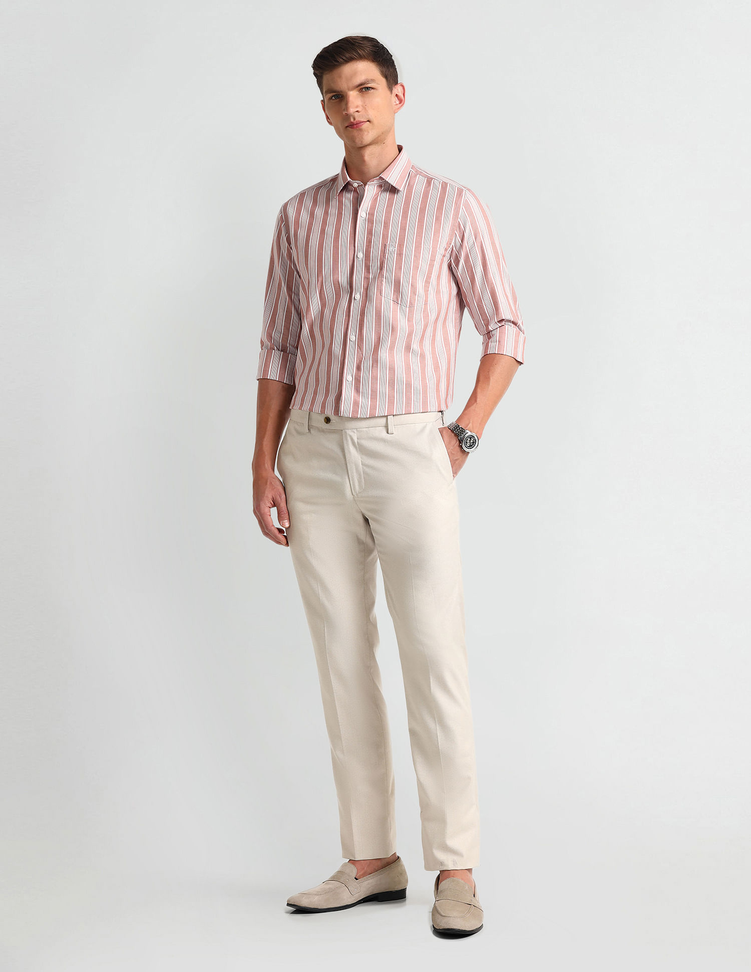 Arrow Manhattan Slim Fit Dobby Shirt