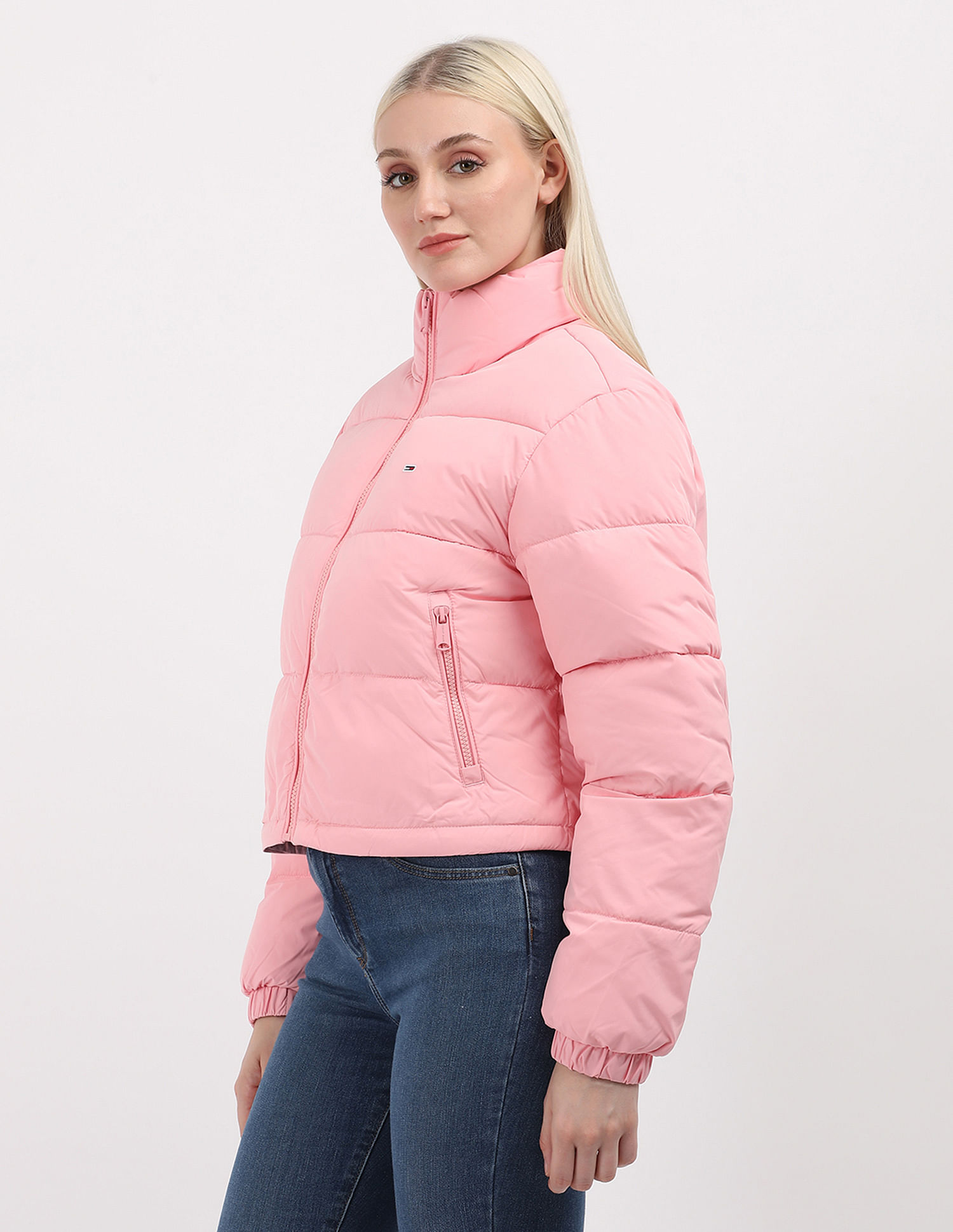 ジャケット・アウター strawberry Buy Tommy Hilfiger Crop Essential Puffer Jacket - NNNOW.com