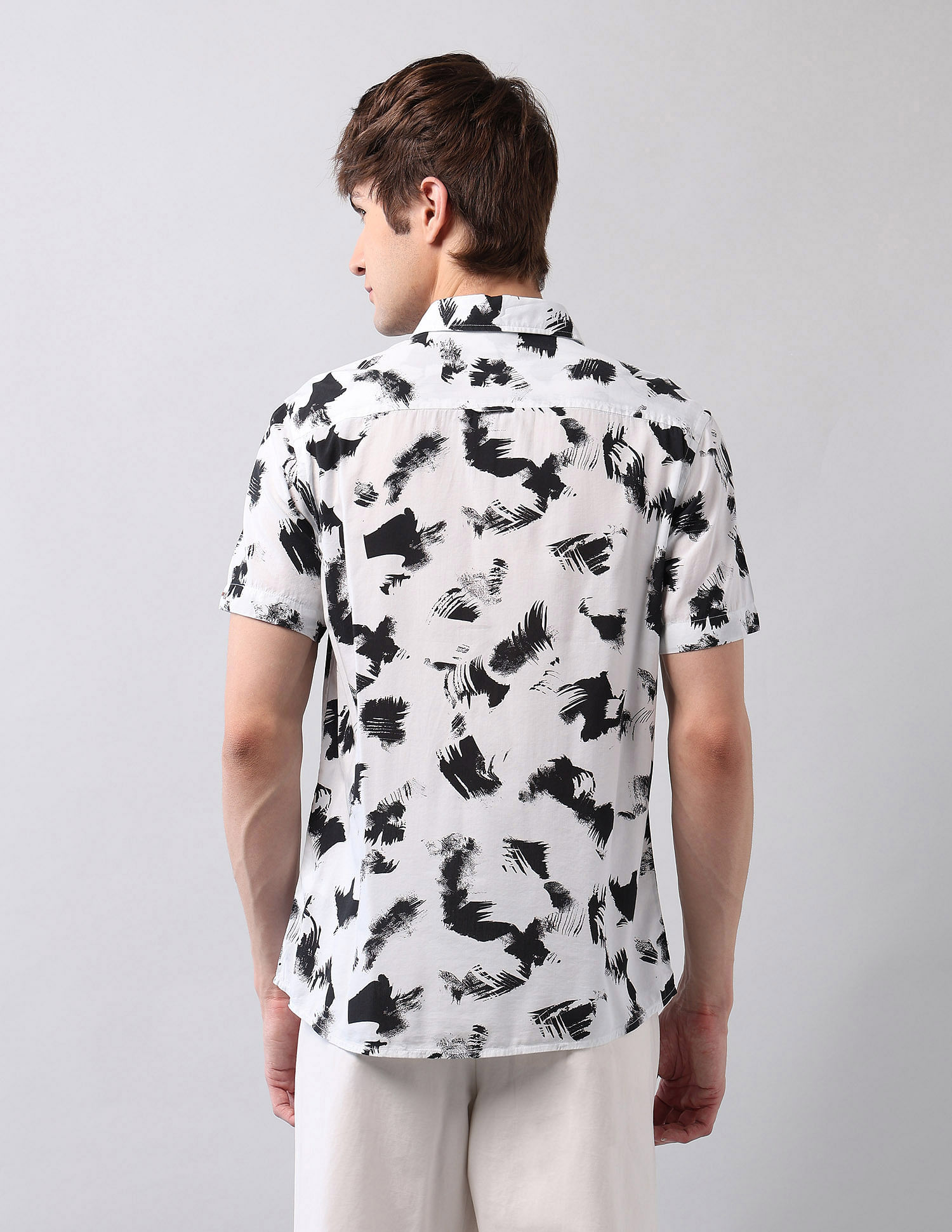U.S. Polo Assn. Denim Co. Abstract Printed Regular Fit Shirt
