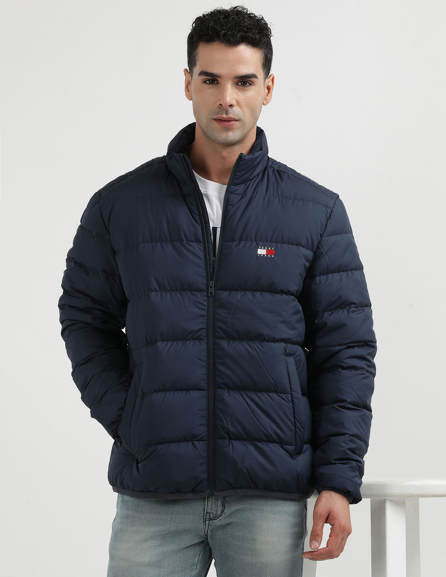Tommy Hilfiger Kids Regular Fit Solid Padded Jacket