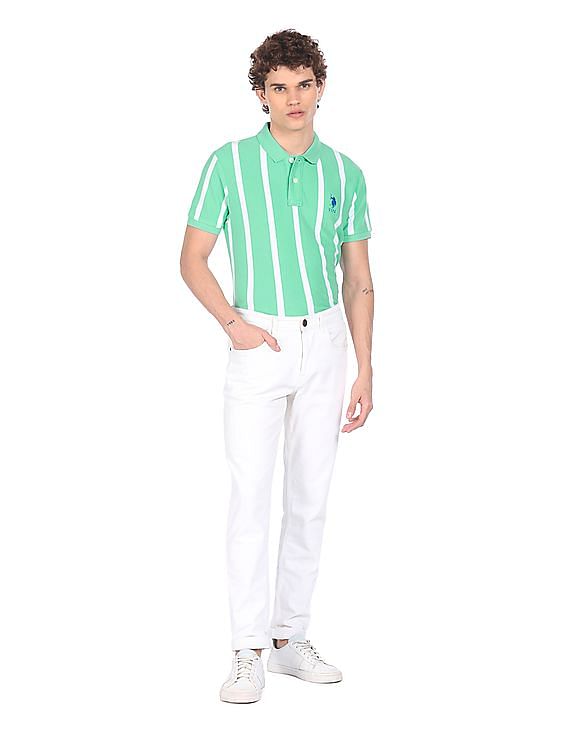 U.S. Polo Assn. Striped Cotton Polo Shirt