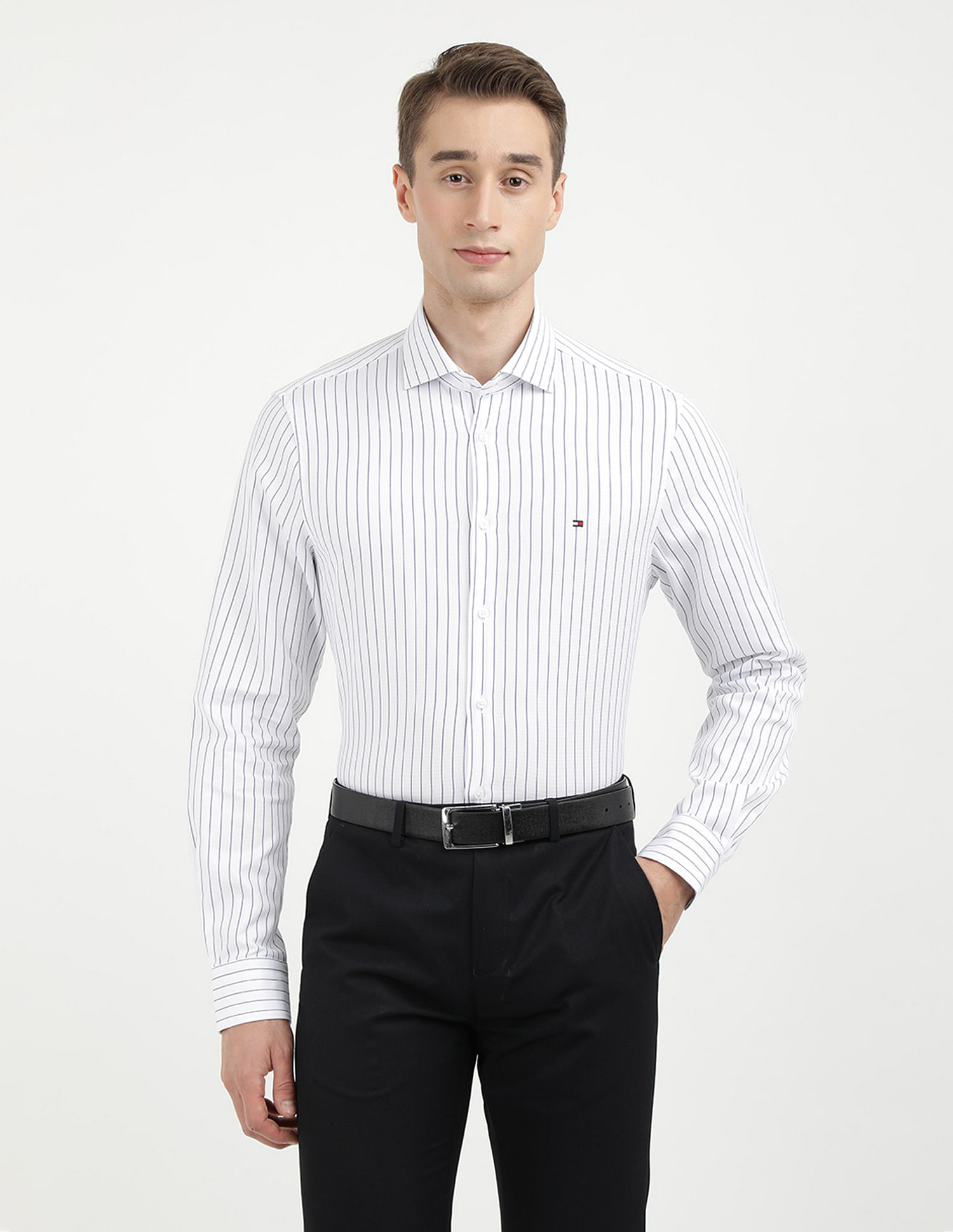 Tommy Hilfiger Dobby Stripe Slim Fit Shirt