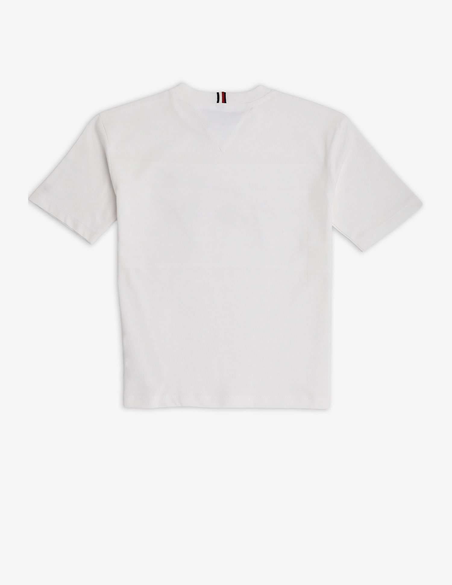 Tommy Hilfiger Kids Boys Embroidered Logo Relaxed Fit Cotton T-Shirt