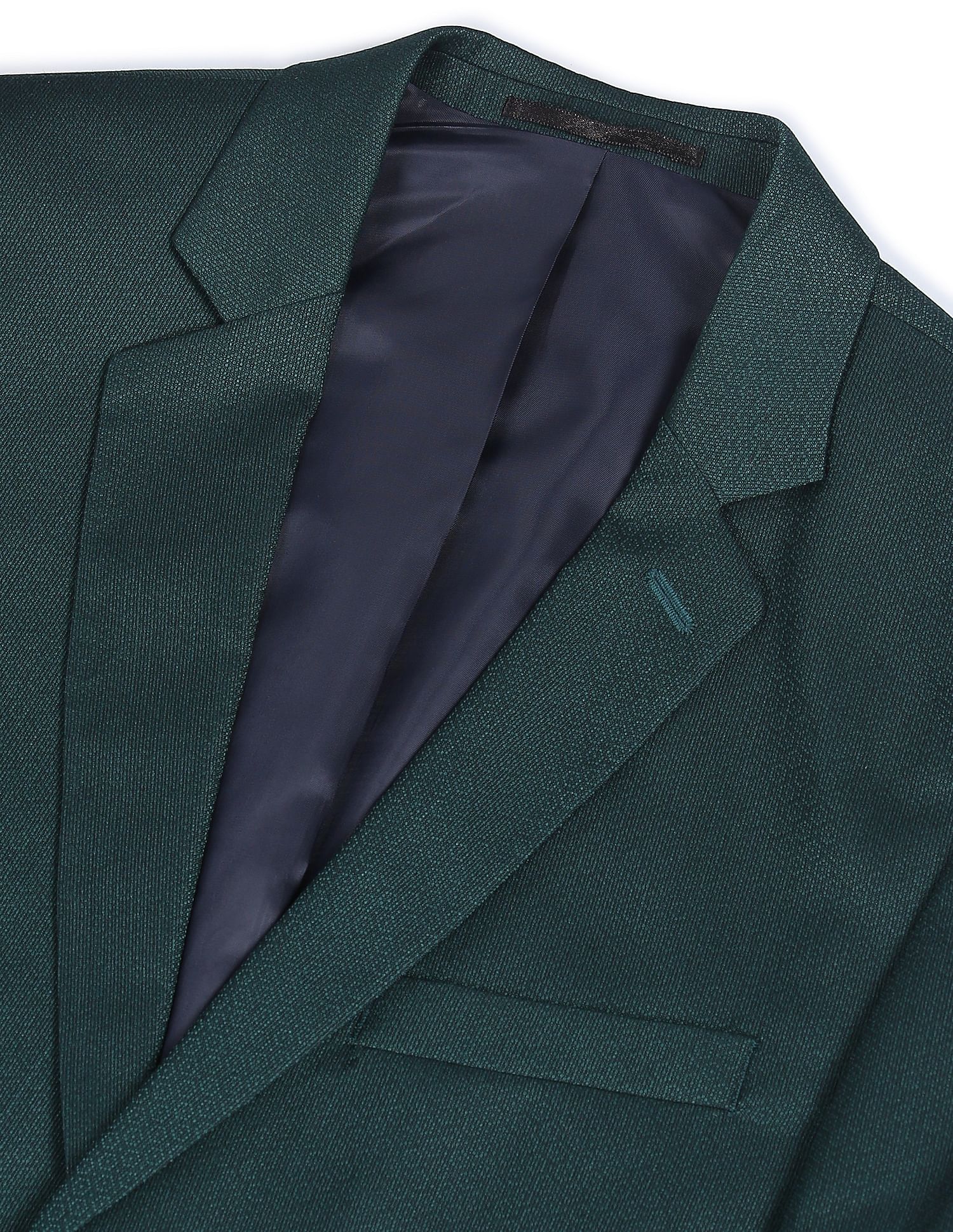 AD by Arvind Tailored Fit Geometric Patterned Three Piece Suit