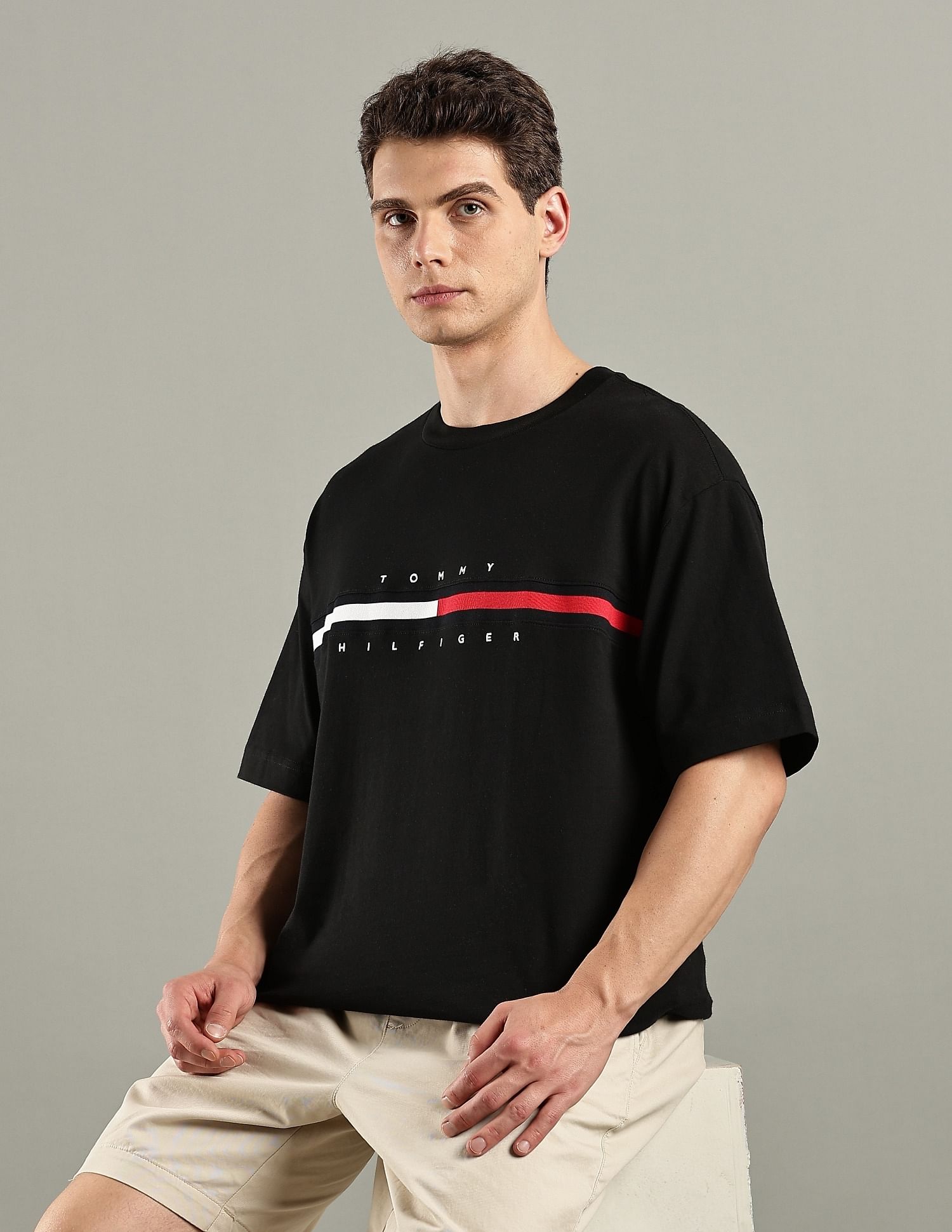 Tommy Hilfiger Embroidered Logo Regular-Fit Cotton T-Shirt