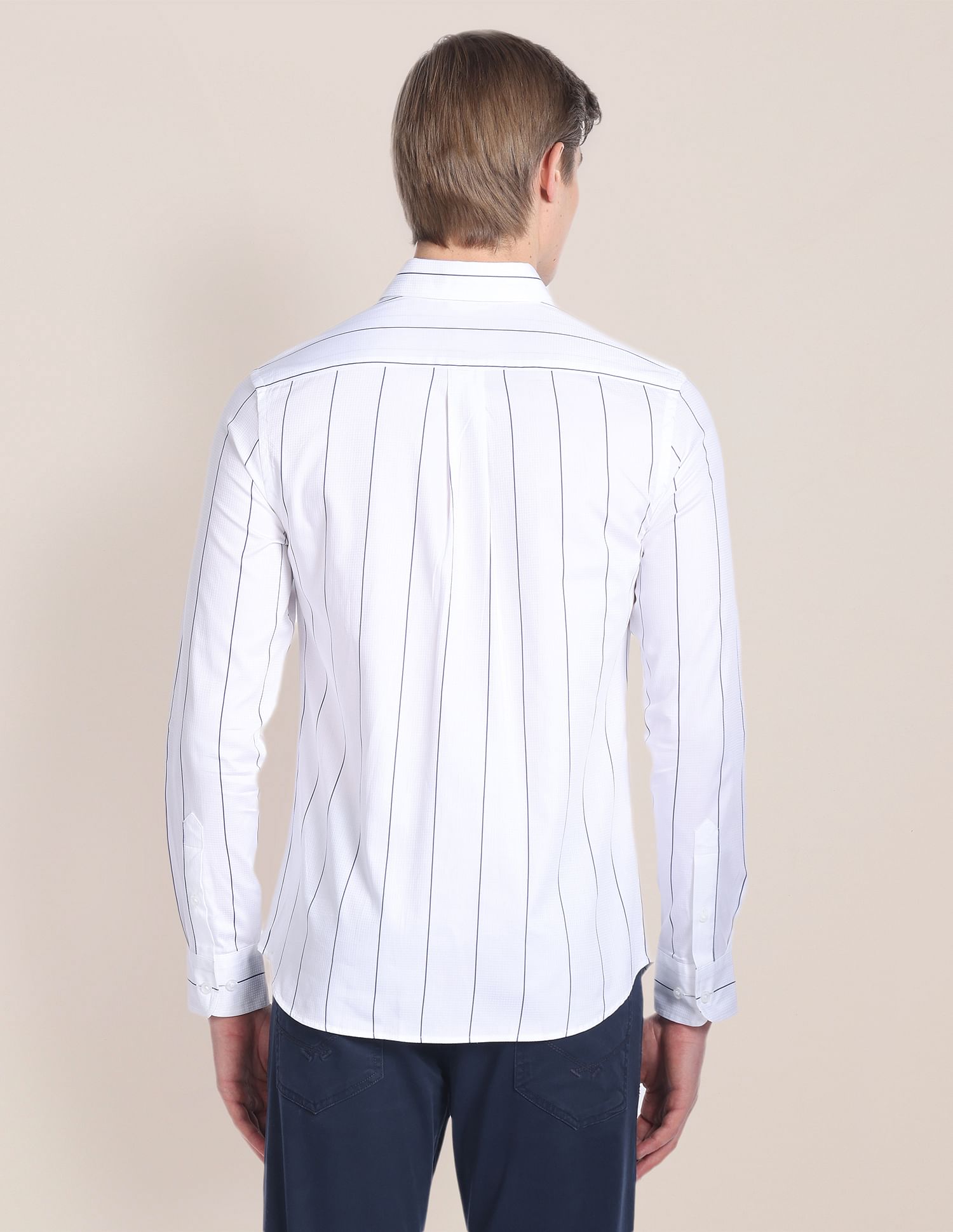 U.S. Polo Assn. Vertical Stripe Cotton Shirt