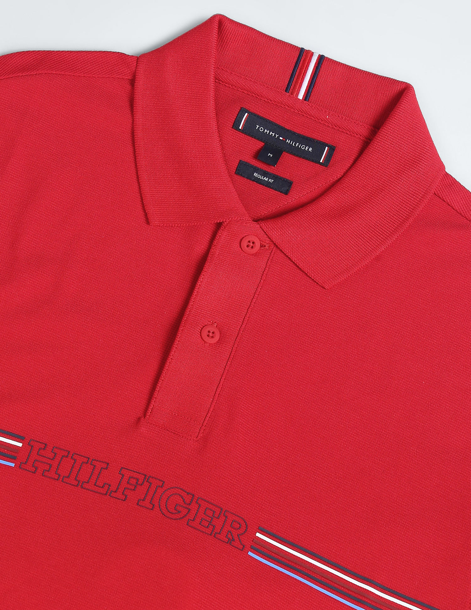 Tommy Hilfiger Stripe Chest Regular Polo Shirt