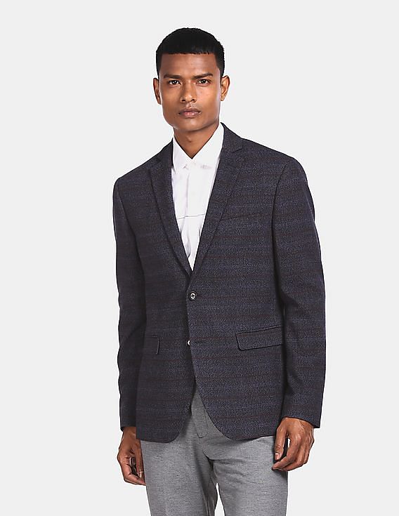 navy casual blazer mens