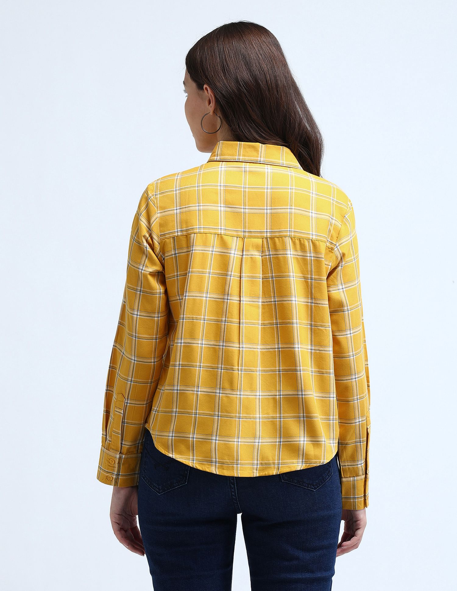 U.S. Polo Assn. Women Tartan Checked Twill Shirt