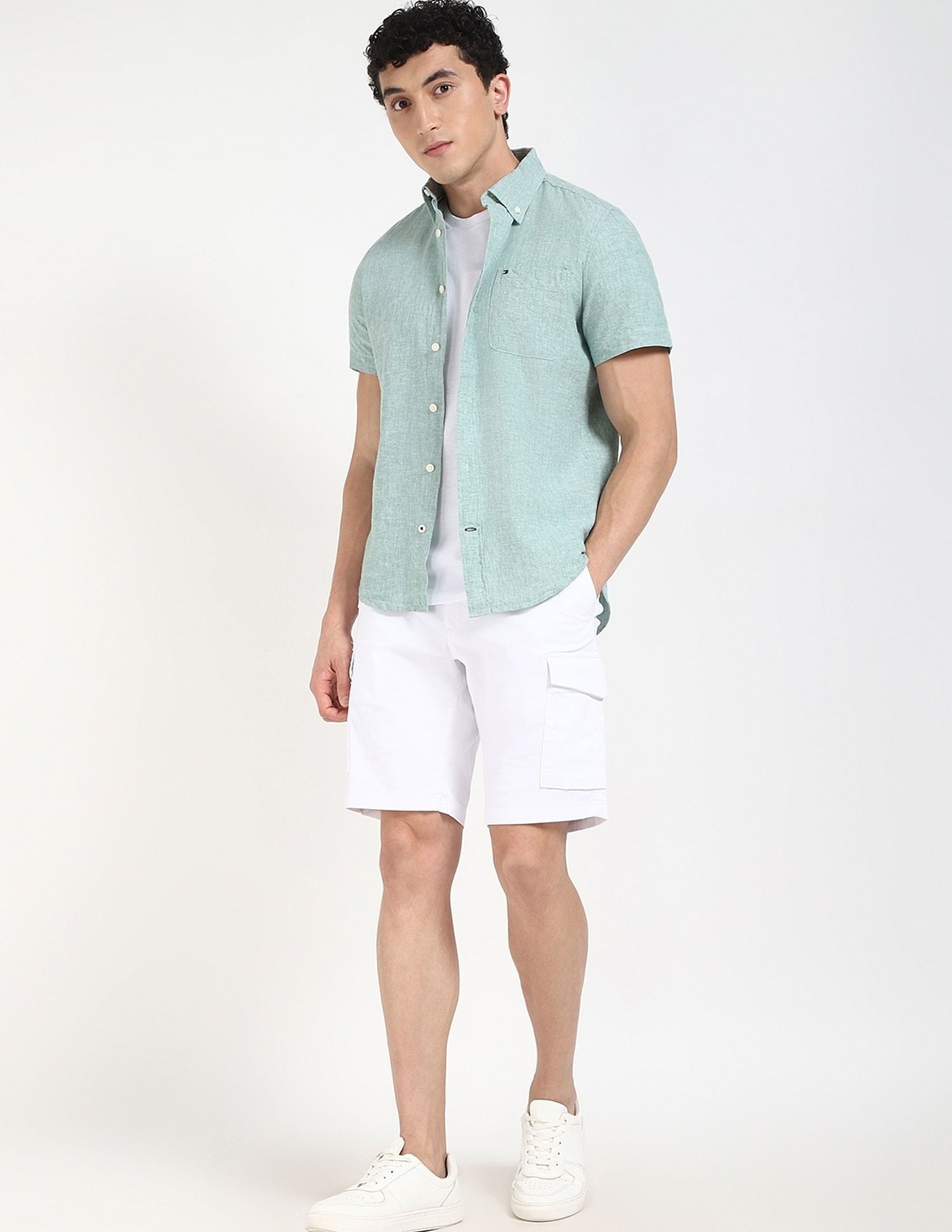 Tommy Hilfiger Printed Regular-Fit Cotton Shirt