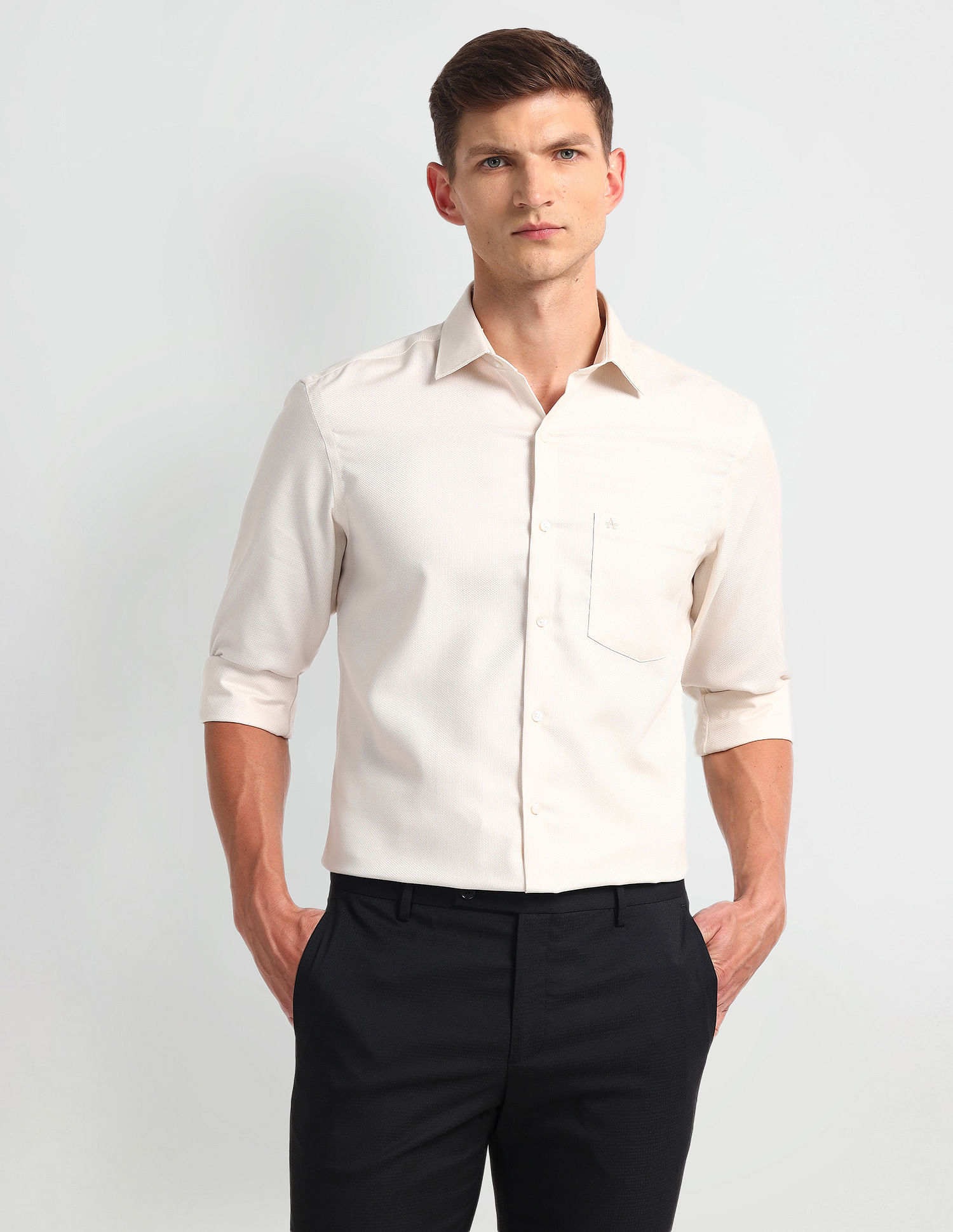 Arrow Self-Design Dobby Shirt