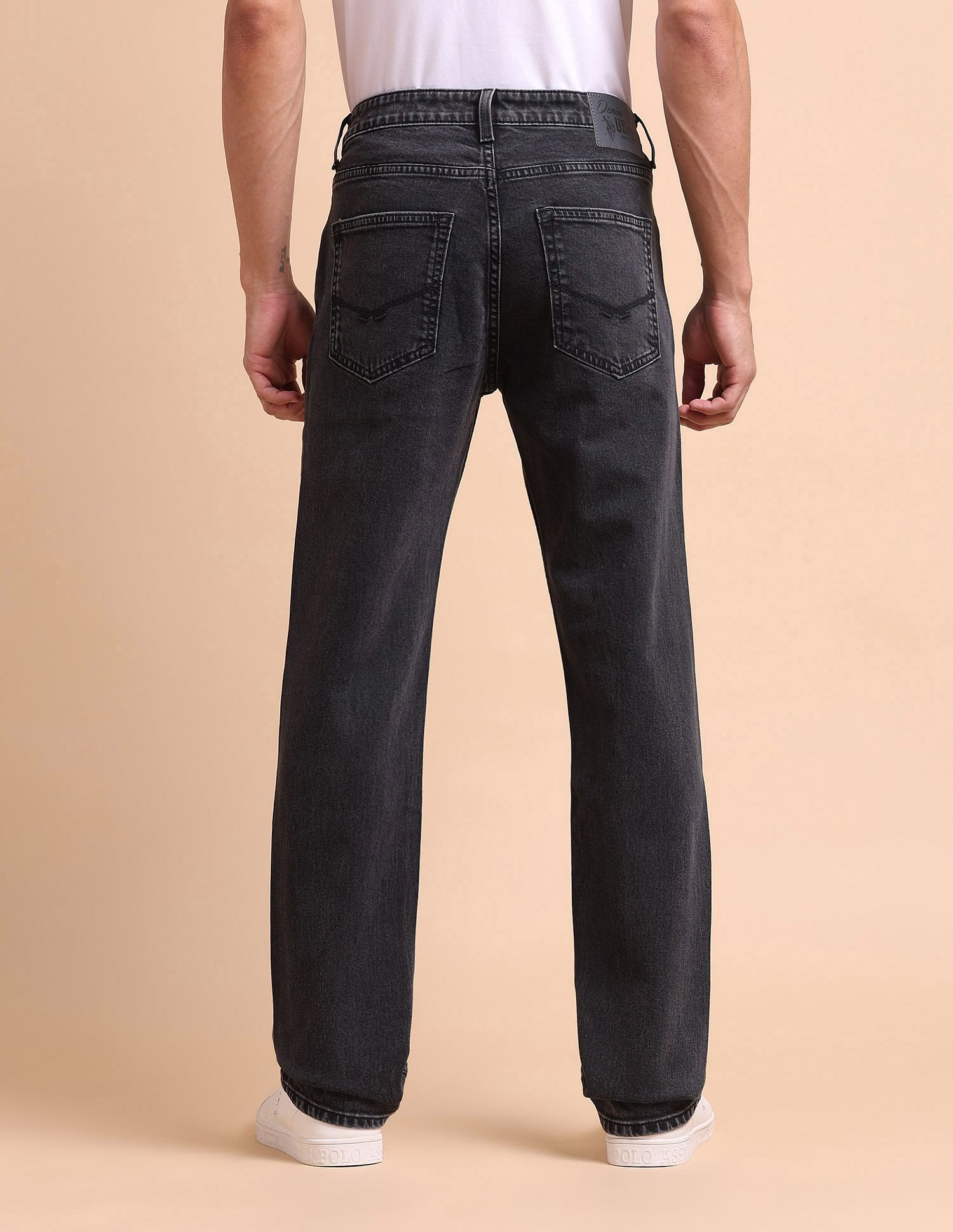 U.S. Polo Assn. Denim Co. Harold Slim Straight Fit Grey Jeans