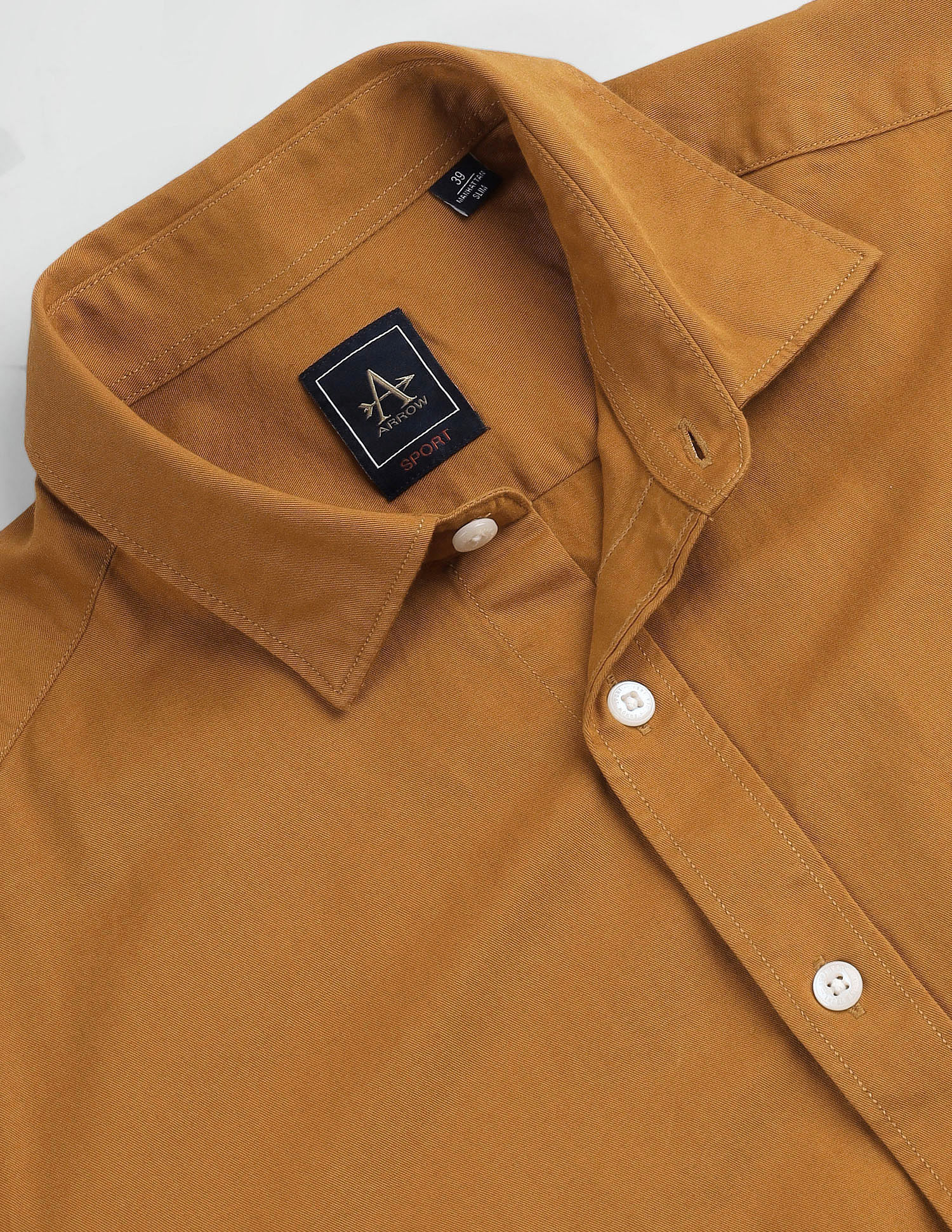 Arrow Sports Manhattan Slim Fit Solid Shirt