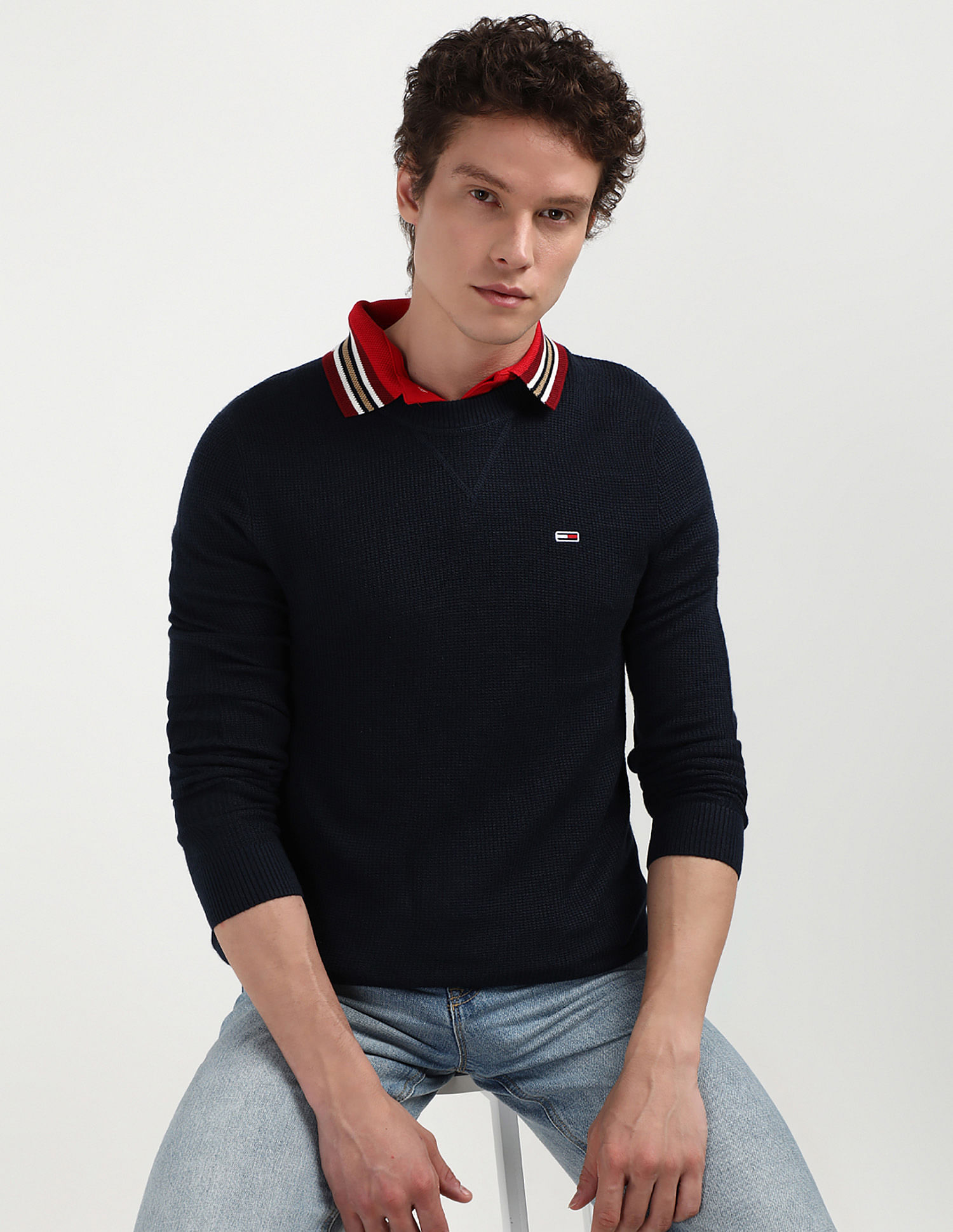 Tommy Hilfiger Slim Essential Waffle Sweater