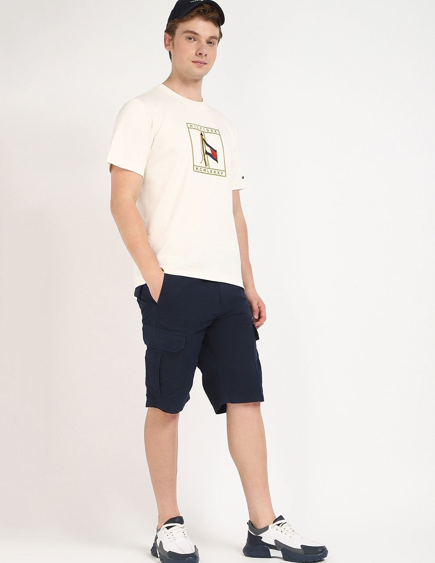 Tommy Hilfiger Embroidered Logo Regular-Fit Cotton T-Shirt
