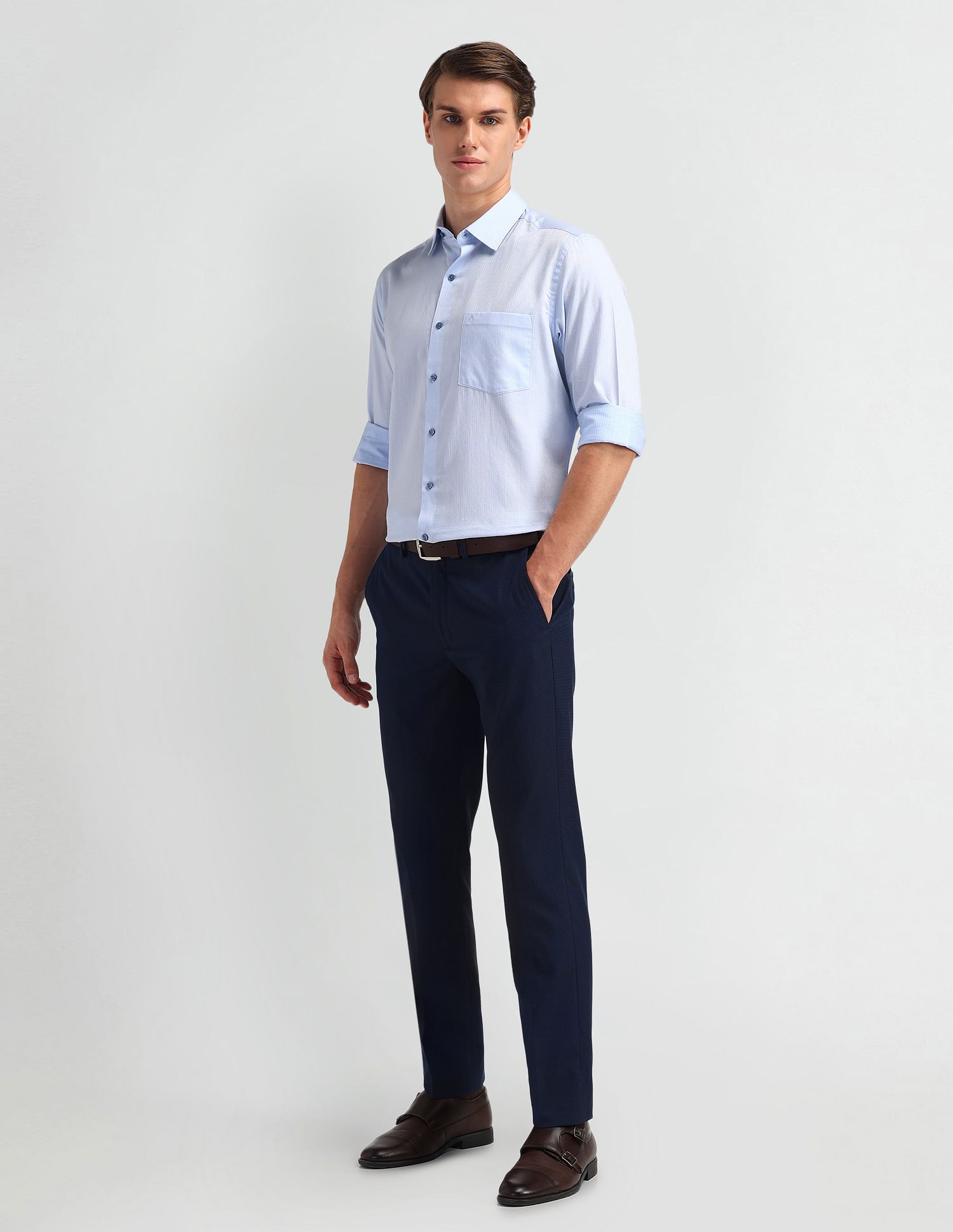 Arrow Liberty Classic Fit  Textured Shirt
