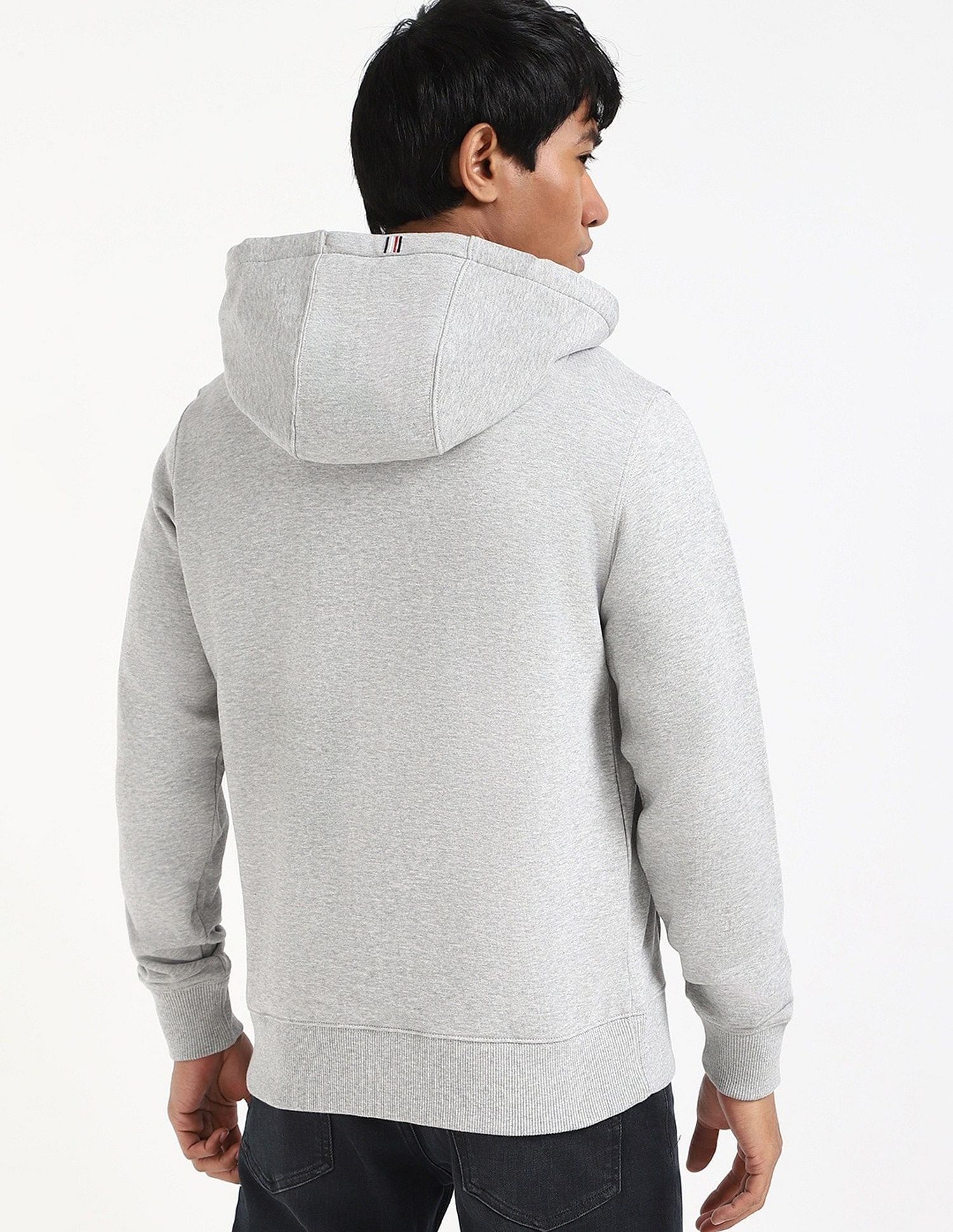 Tommy Hilfiger Solid Regular-Fit Cotton Hodded Sweatshirt