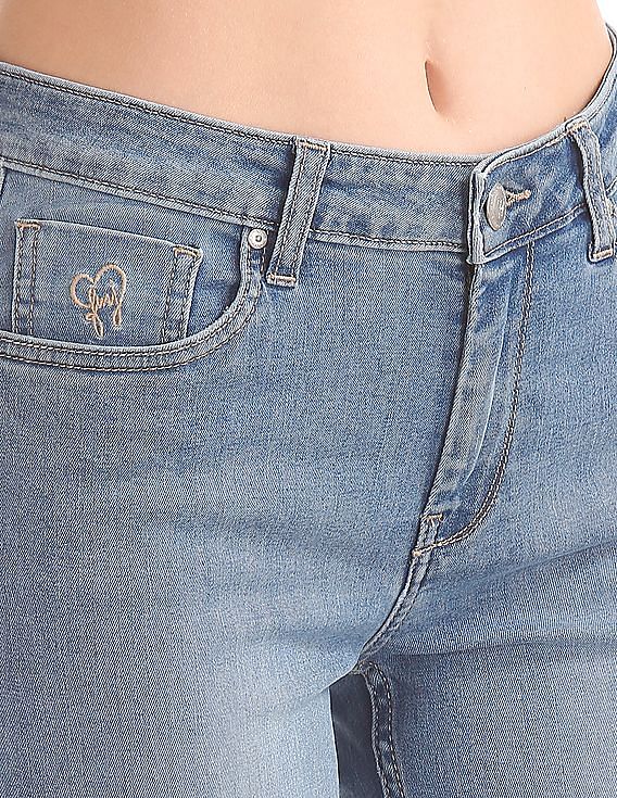 Flying Machine Women Skinny Fit Mid Rise Jeans