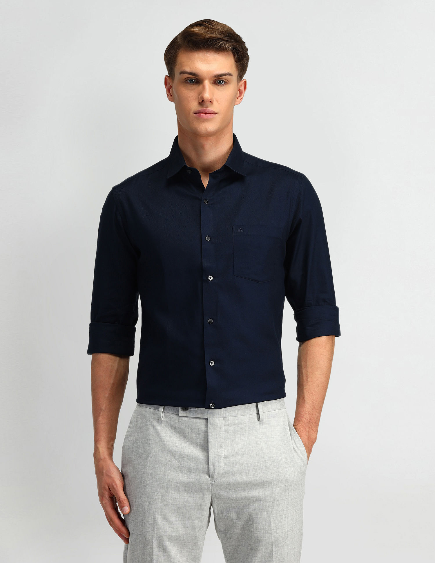 Arrow Manhattan Slim Fit Dobby Shirt