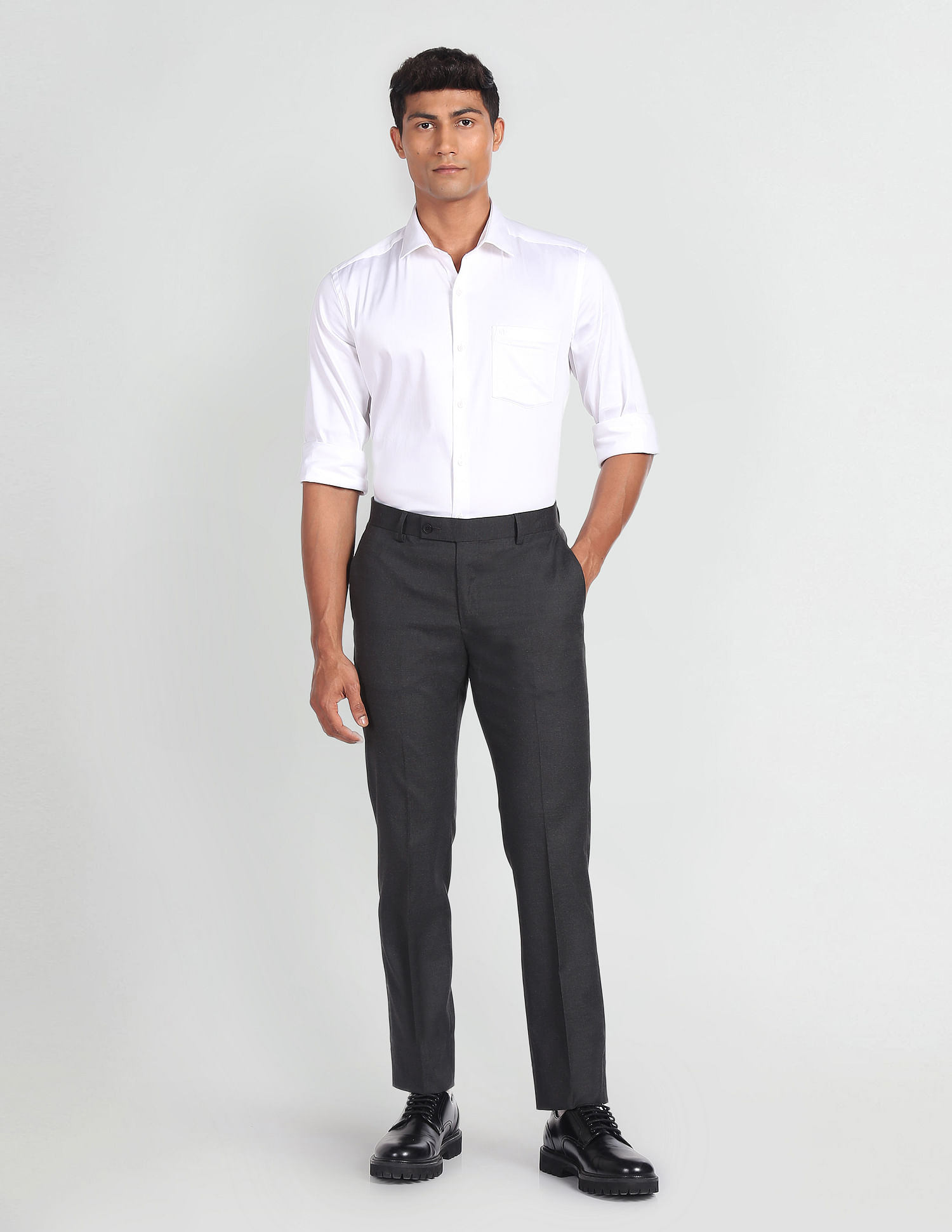 Arrow Solid Tailored Trousers