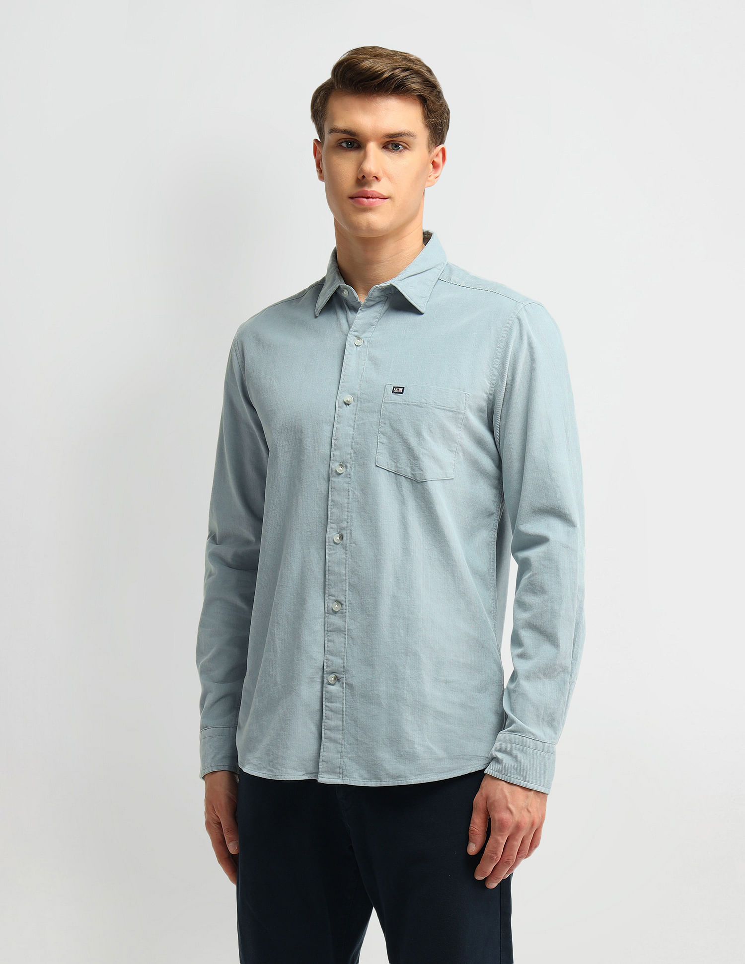Arrow Sport Slim Fit Lightweight Corduroy Shirt