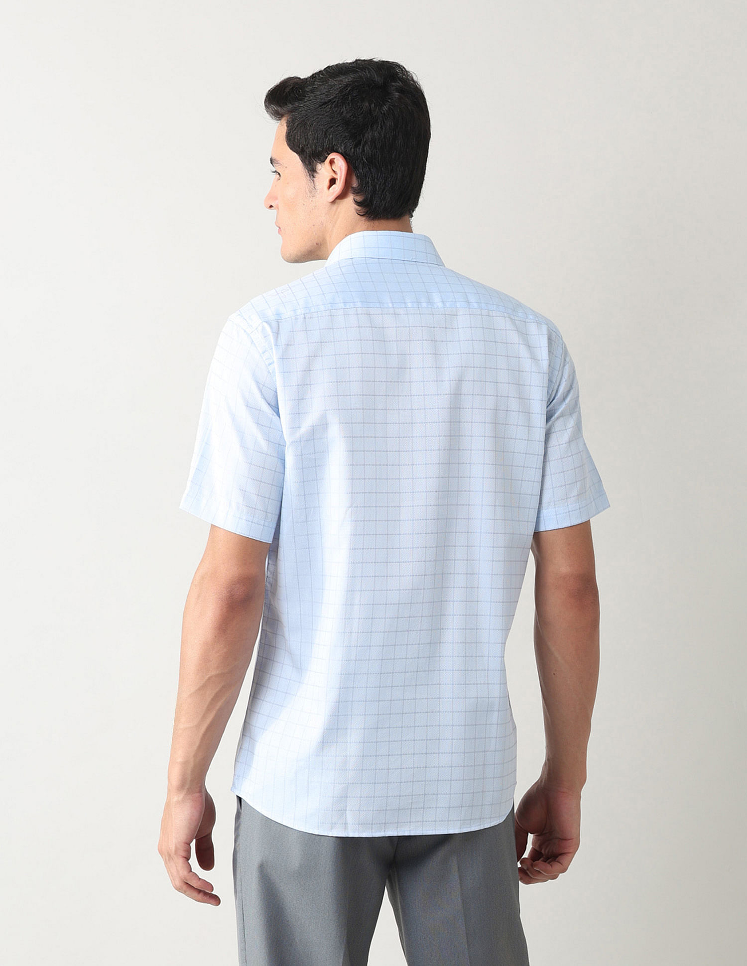 Arrow Liberty Classic Fit Windowpane Checked Shirt