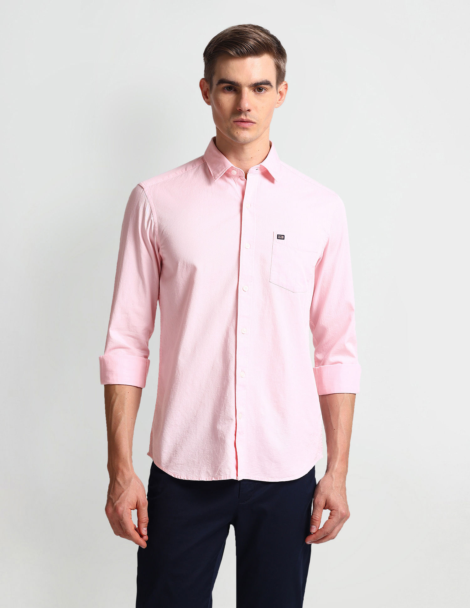 Arrow Sports Manhattan Slim Fit Twill Shirt