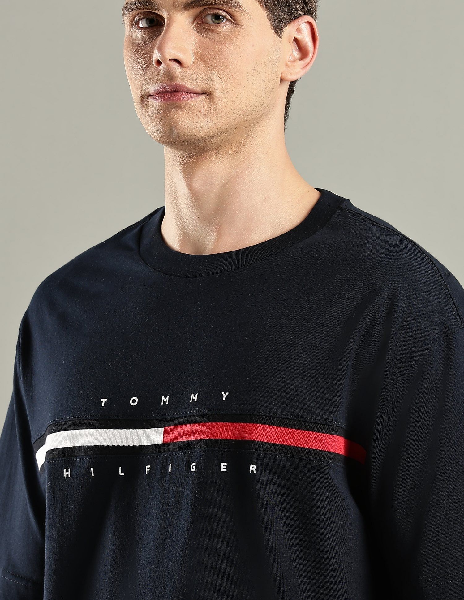 Tommy Hilfiger Embroidered Logo Regular-Fit Cotton T-Shirt
