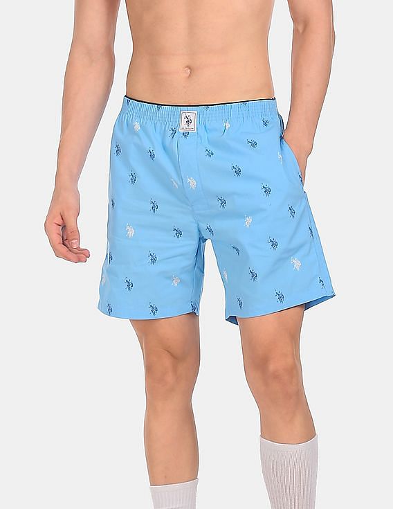 Buy USPA Innerwear Signature Logo Print Cotton I710 Boxers - Pack Of 1 -  NNNOW.com