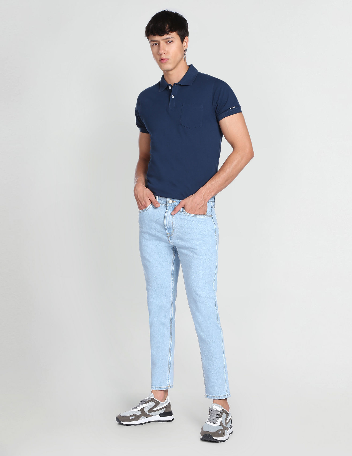 Flying Machine Slim Fit Stone Wash Jeans
