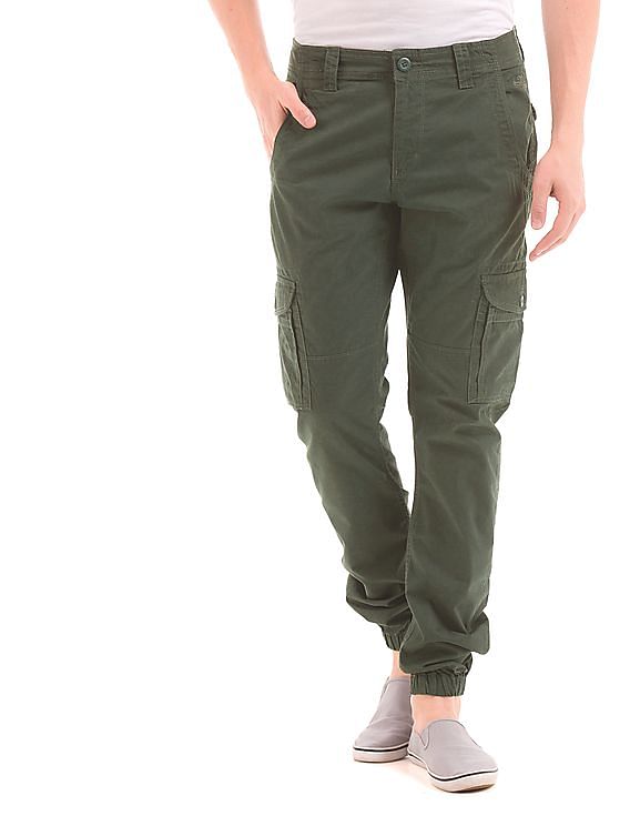 Buy Flying Machine Men's Cargo Casual Trousers (FMTR4212_Olive_38W x 33L)  at Amazon.in