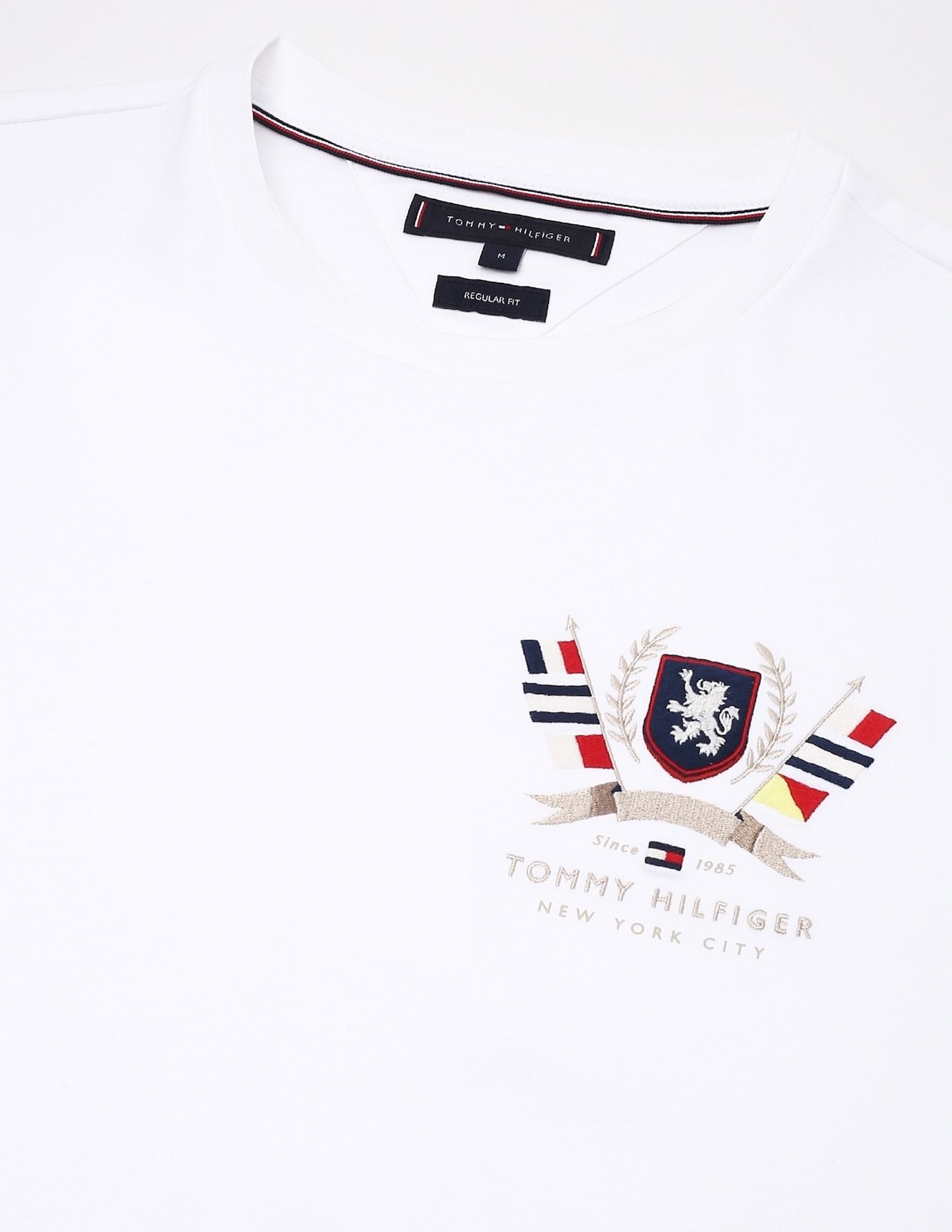 Tommy Hilfiger Embroidered Logo Regular-Fit Cotton T-Shirt