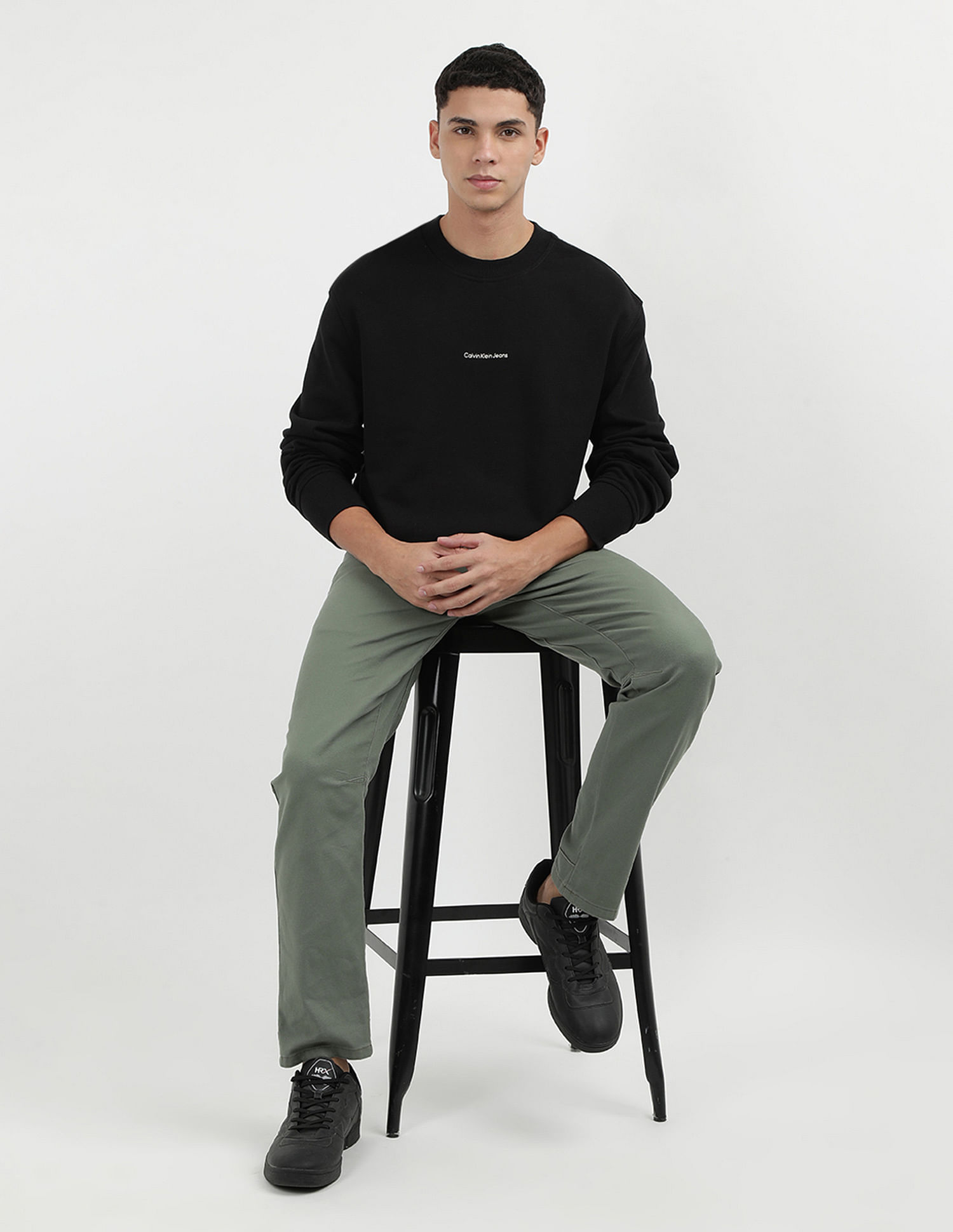 Calvin Klein Jeans City Grid Map Crew Neck Sweatshirt