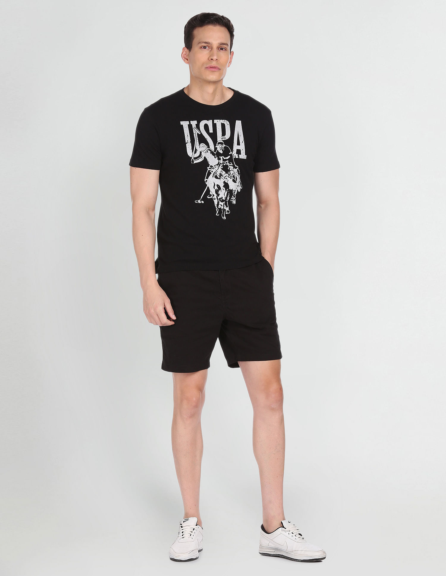 U.S. Polo Assn. Denim Co. Metallic Print T-Shirt
