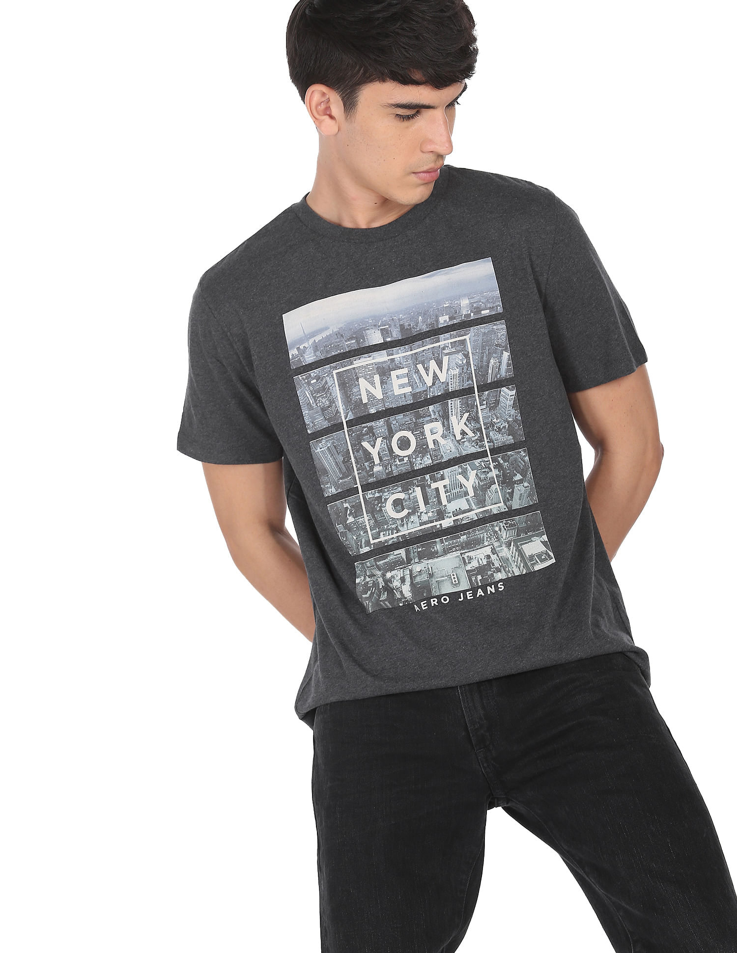 Buy Aero Armour Typography Printed Pure Cotton T Shirt - Tshirts for Men  25919708