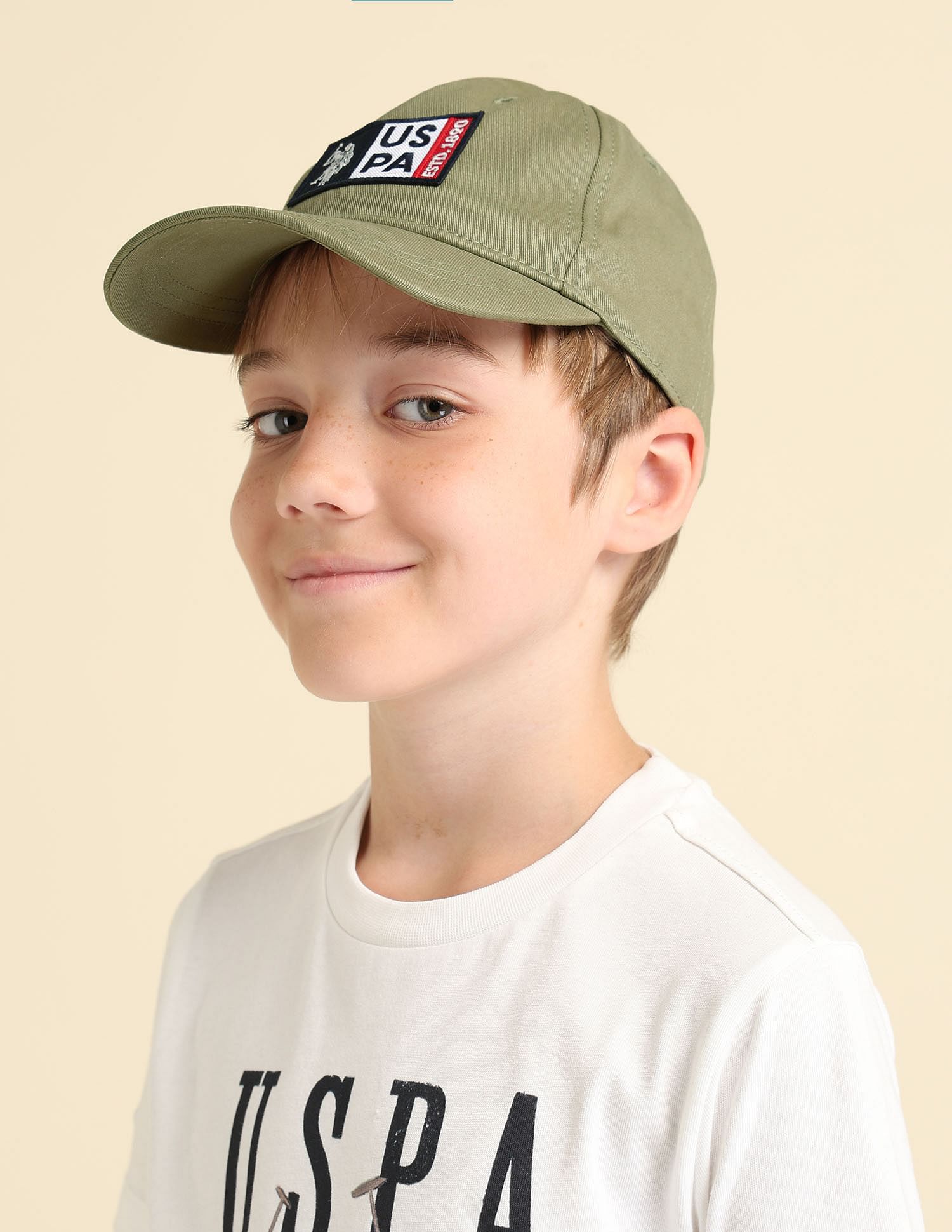 U.S. Polo Assn. Kids Boys Brand Appliqued Twill Cap