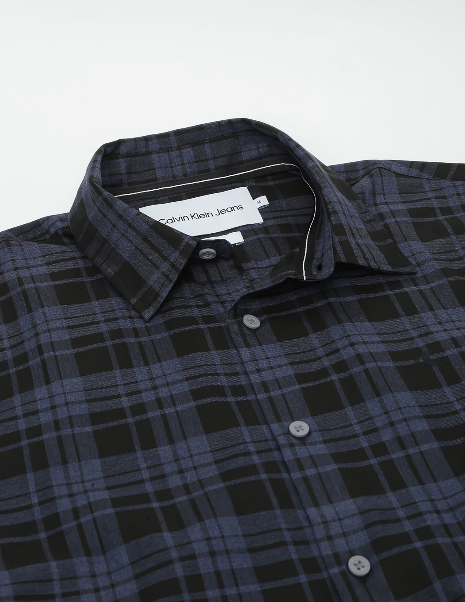 Calvin Klein Jeans Plaid Check Twill Slim Shirt