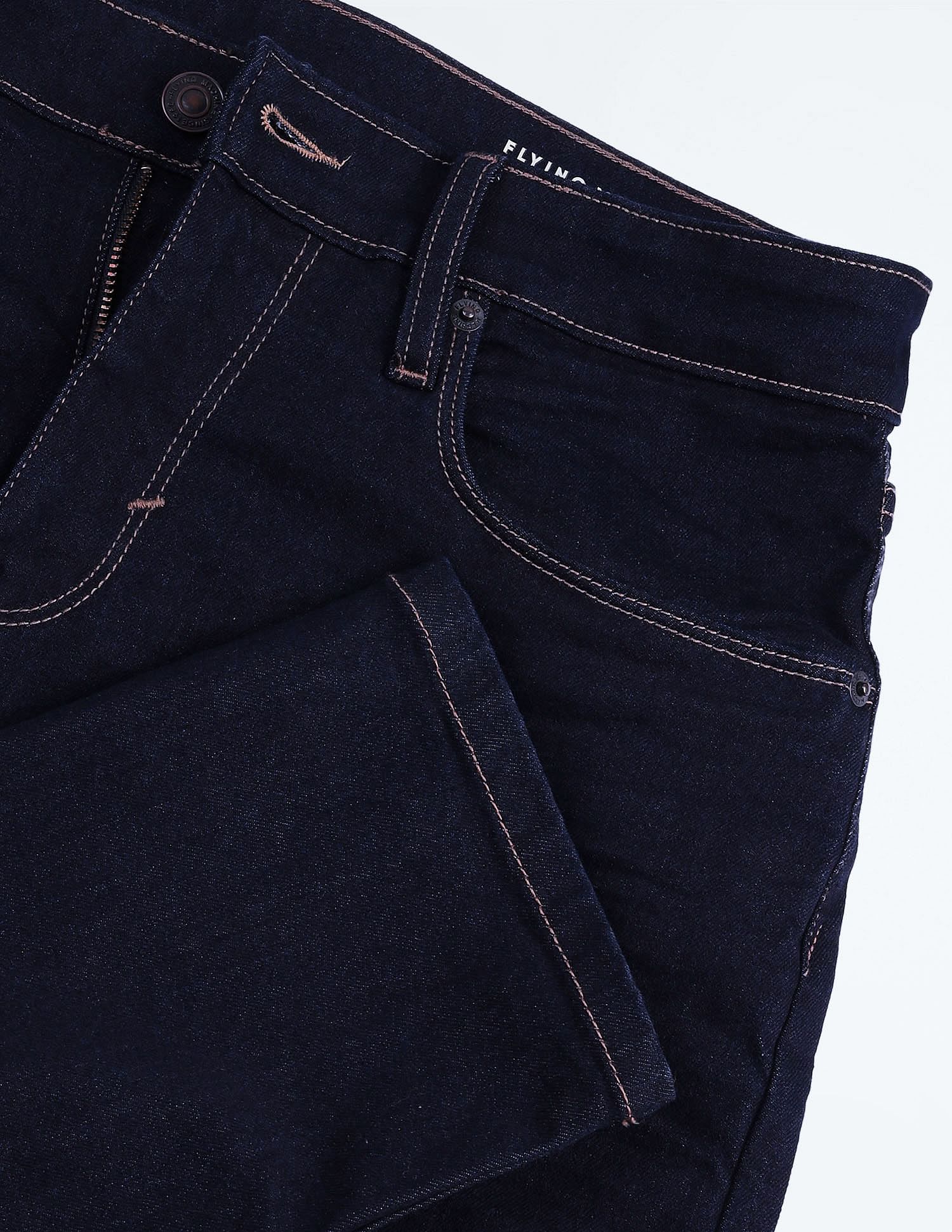 Flying Machine Slash Slim Tapered Rinsed Jeans