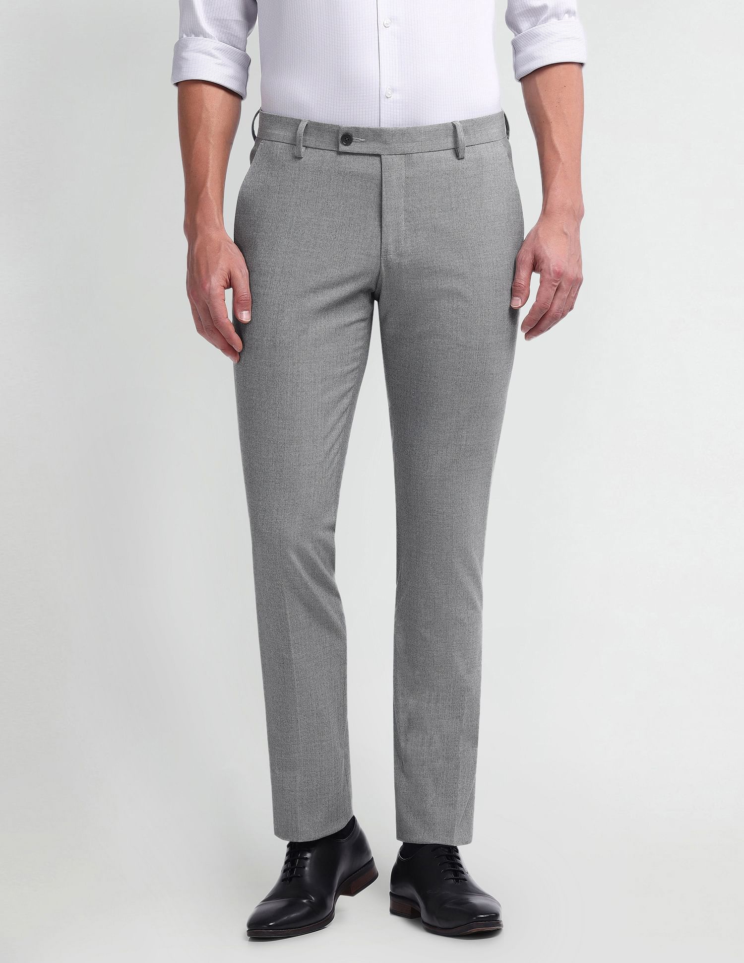 Arrow Tapered fit Herringbone Trousers