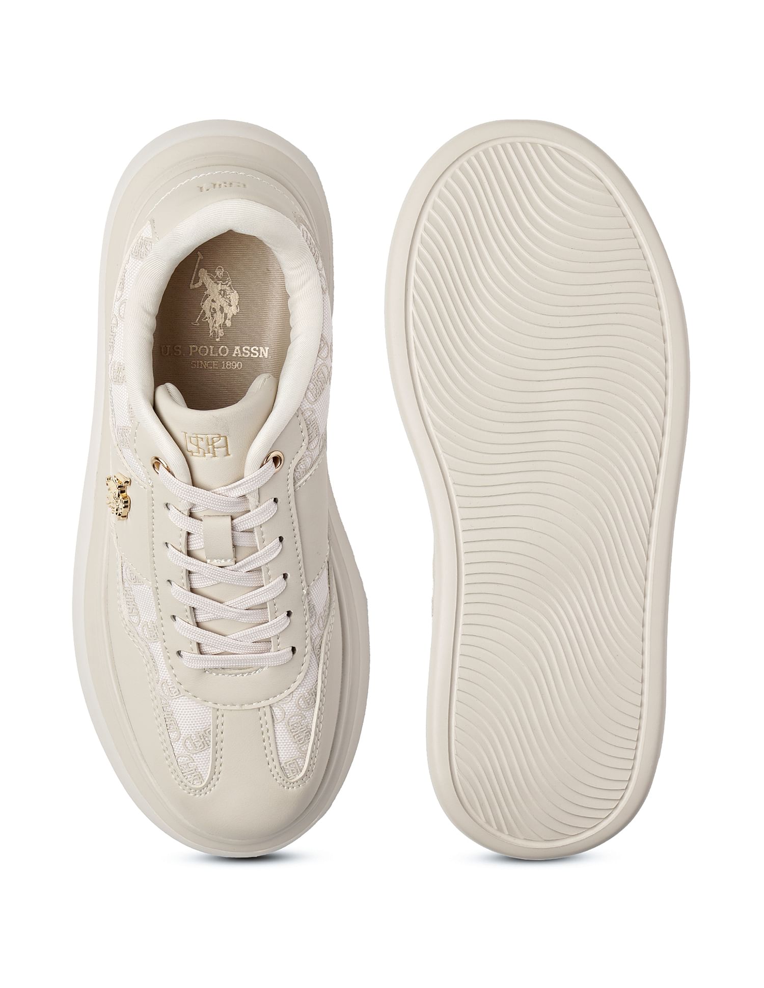 U.S. Polo Assn. Women Brand Print Marlene Sneakers