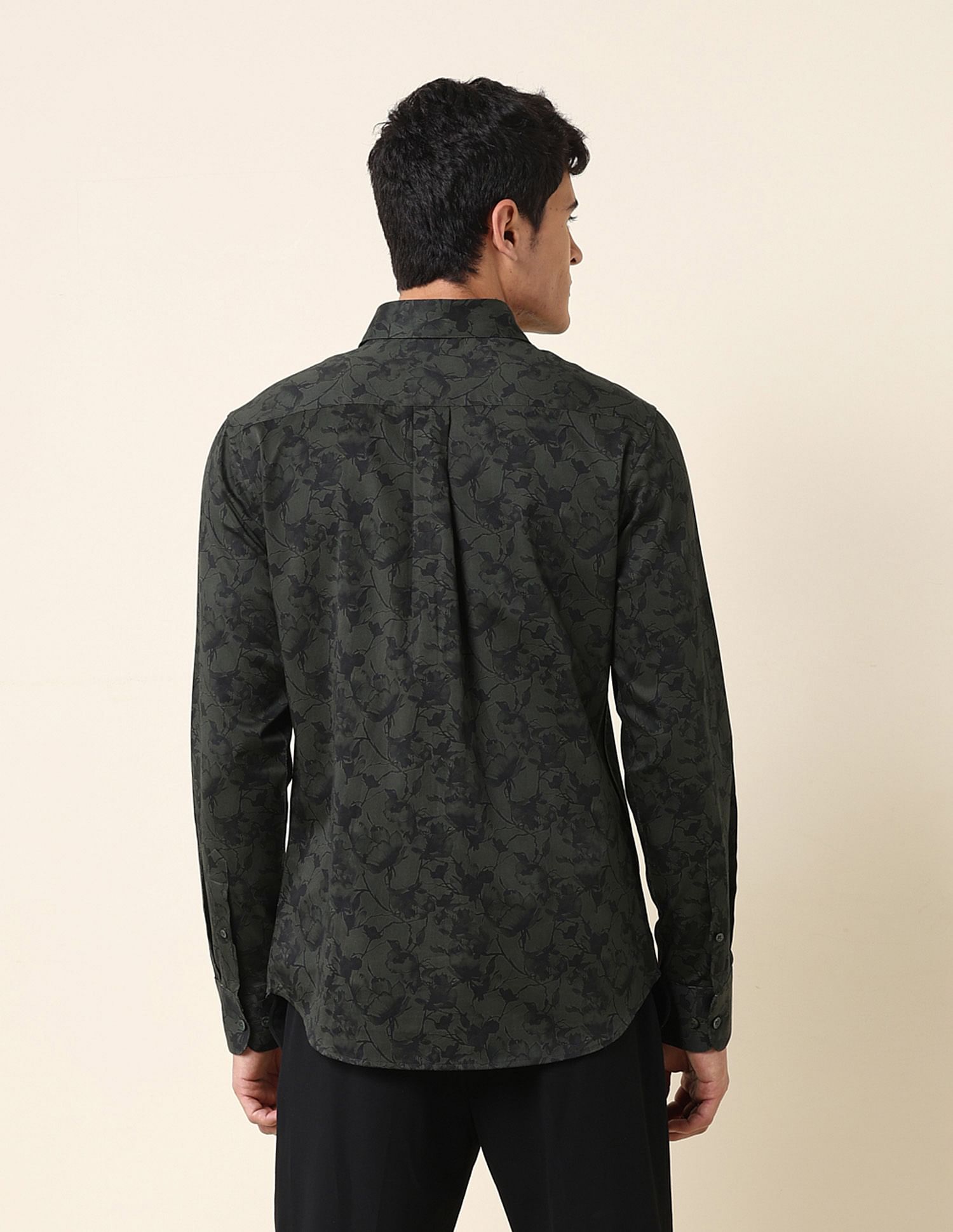 U.S. Polo Assn. Floral Printed Tailored Fit Shirt