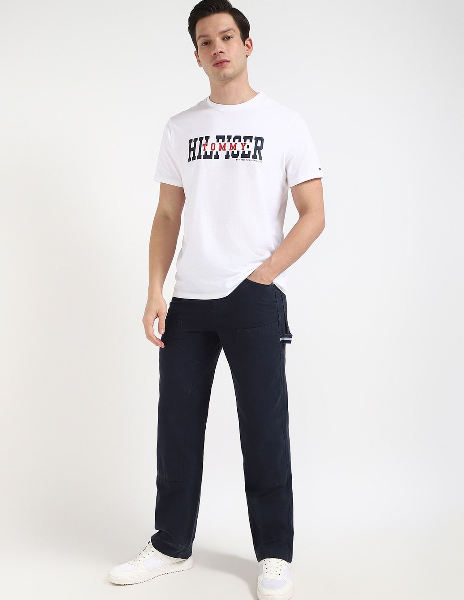 Tommy Hilfiger Logo Regular-Fit Cotton T-Shirt
