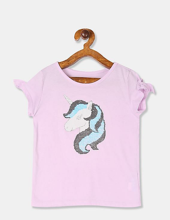 Unicorn Heart Glitter T-shirt For Girls at Rs 399.00, Kolkata