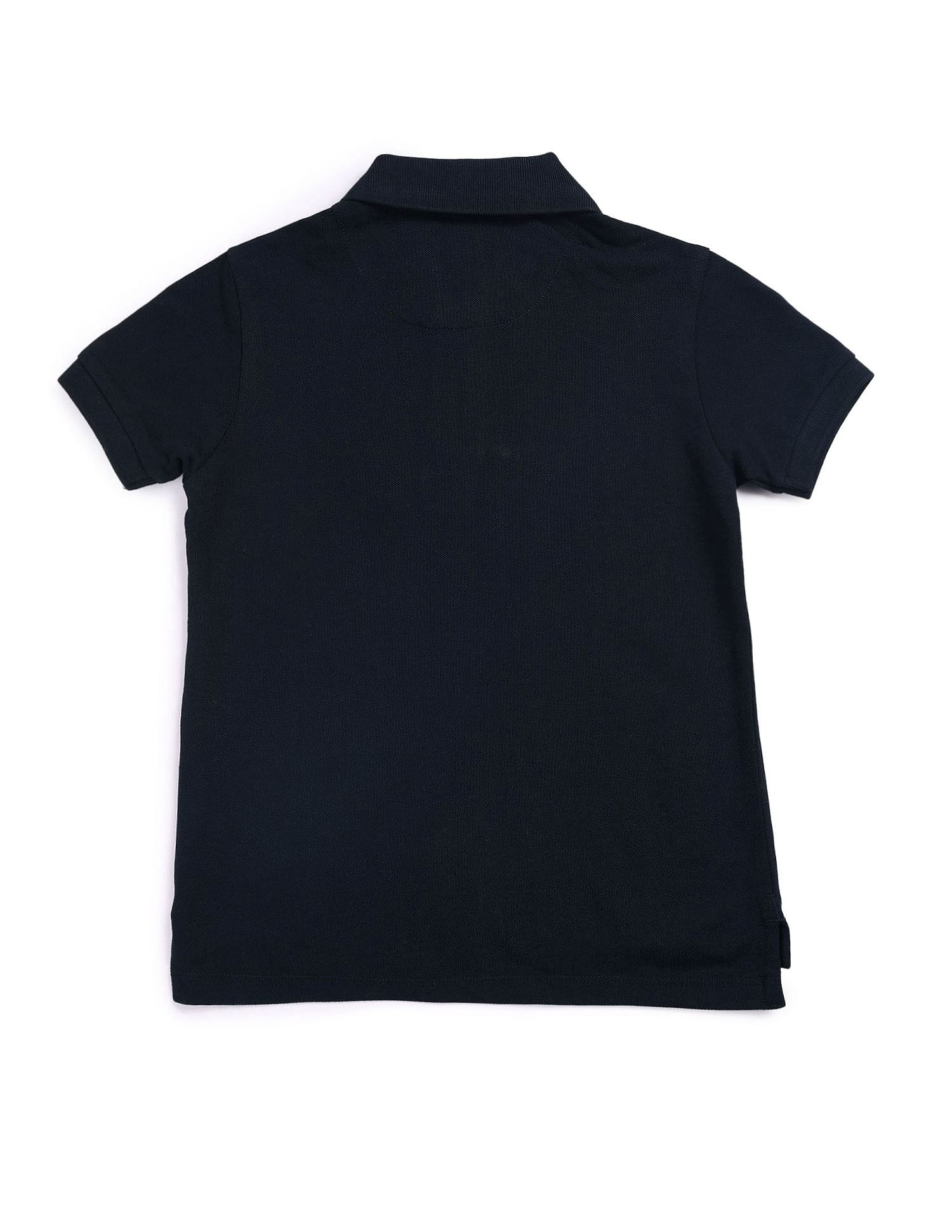 U.S. Polo Assn. Kids Boys Vertical Striped Regular Polo Shirt